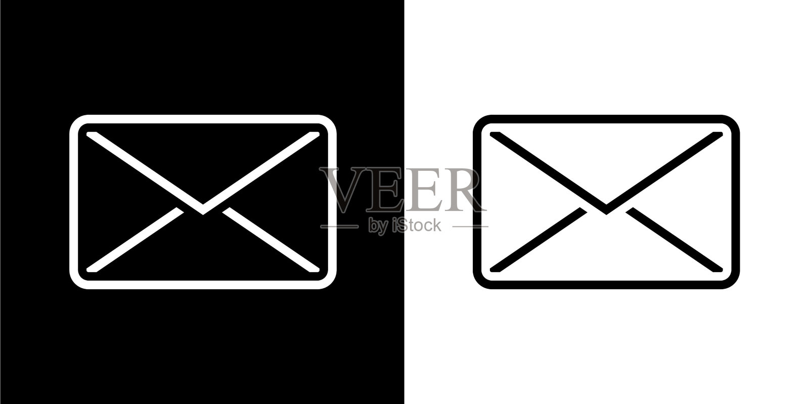 封闭电邮信封图标插画图片素材