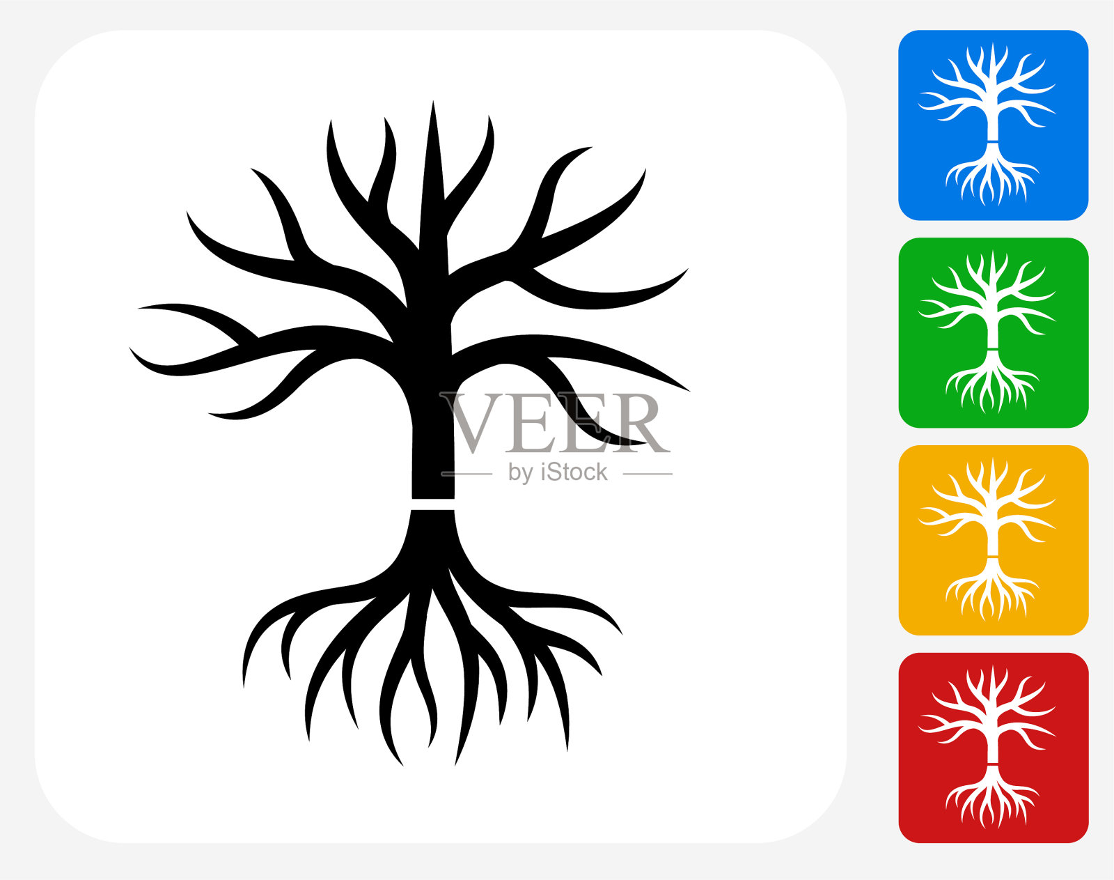 树的图标插画图片素材