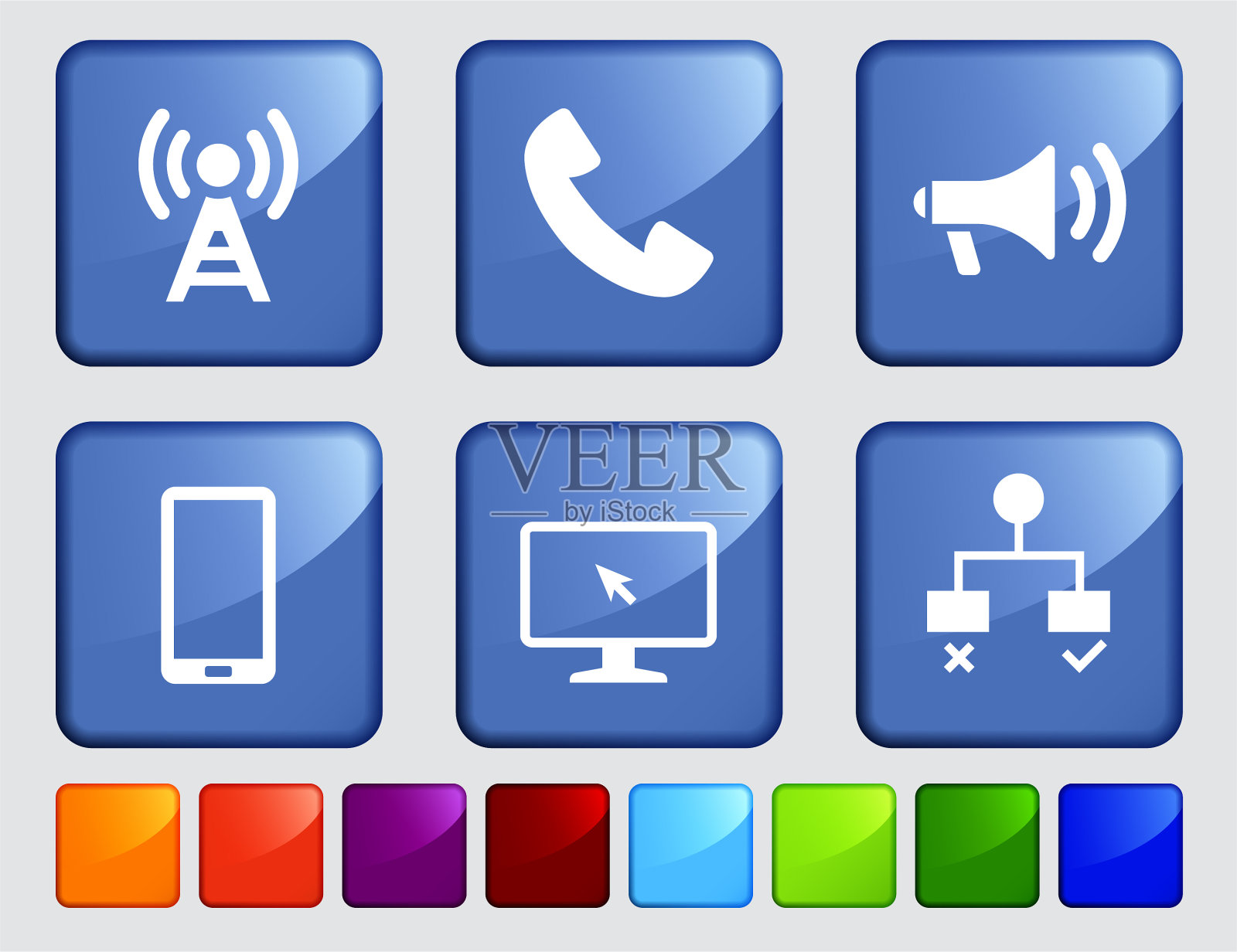 现代科技图标集图标素材