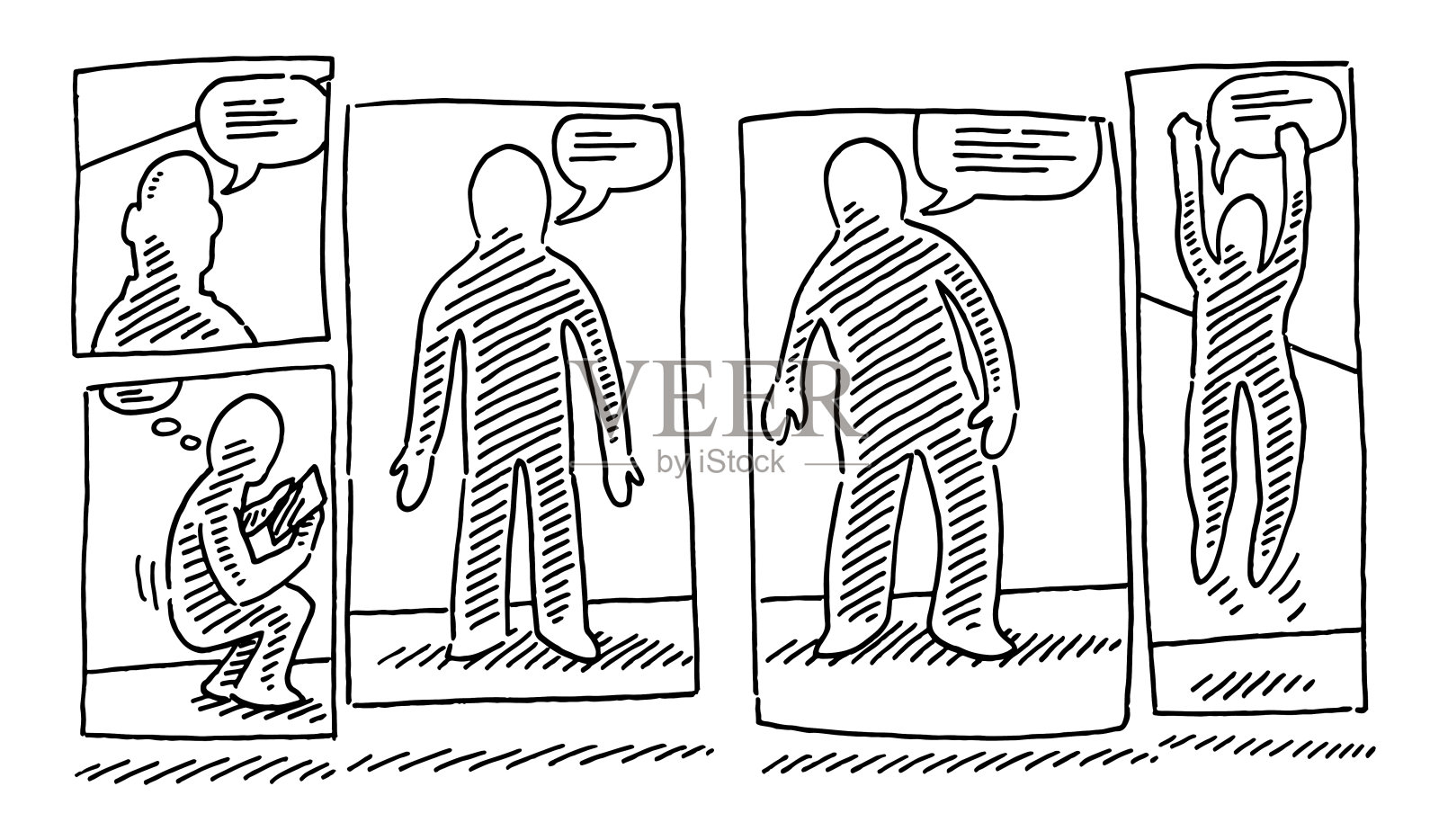 样书面板图插画图片素材