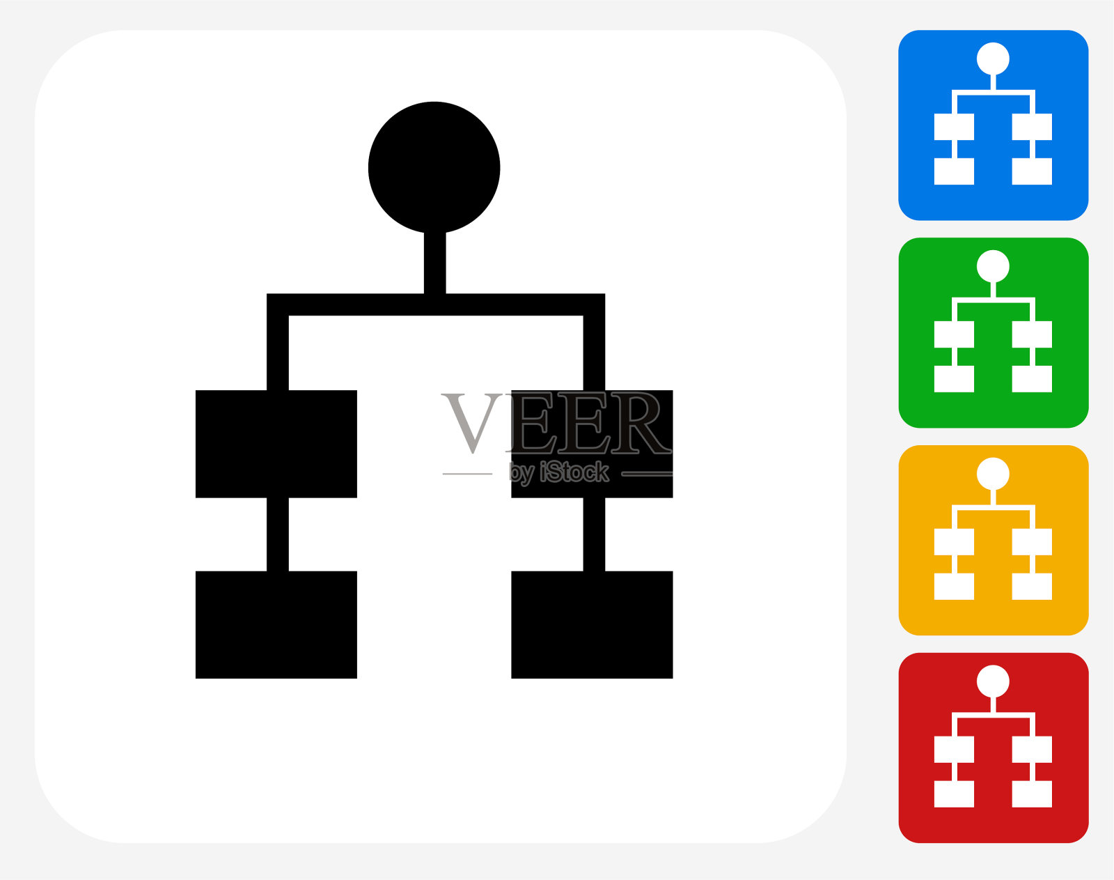 网站数据结构图标插画图片素材