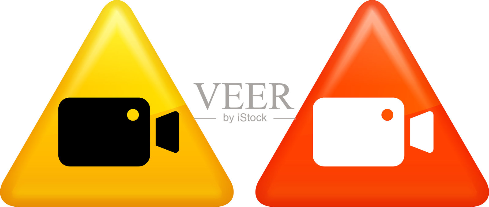 简单摄像机图标插画图片素材