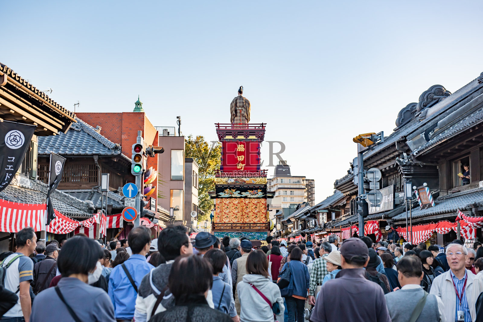 川越祭，节庆彩车照片摄影图片
