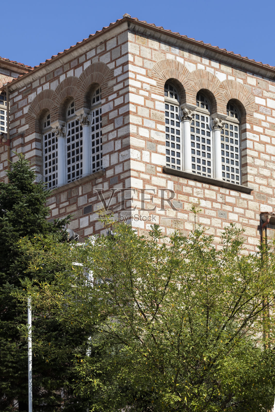 希腊塞萨洛尼基的拜占庭圣德米特里奥斯教堂照片摄影图片