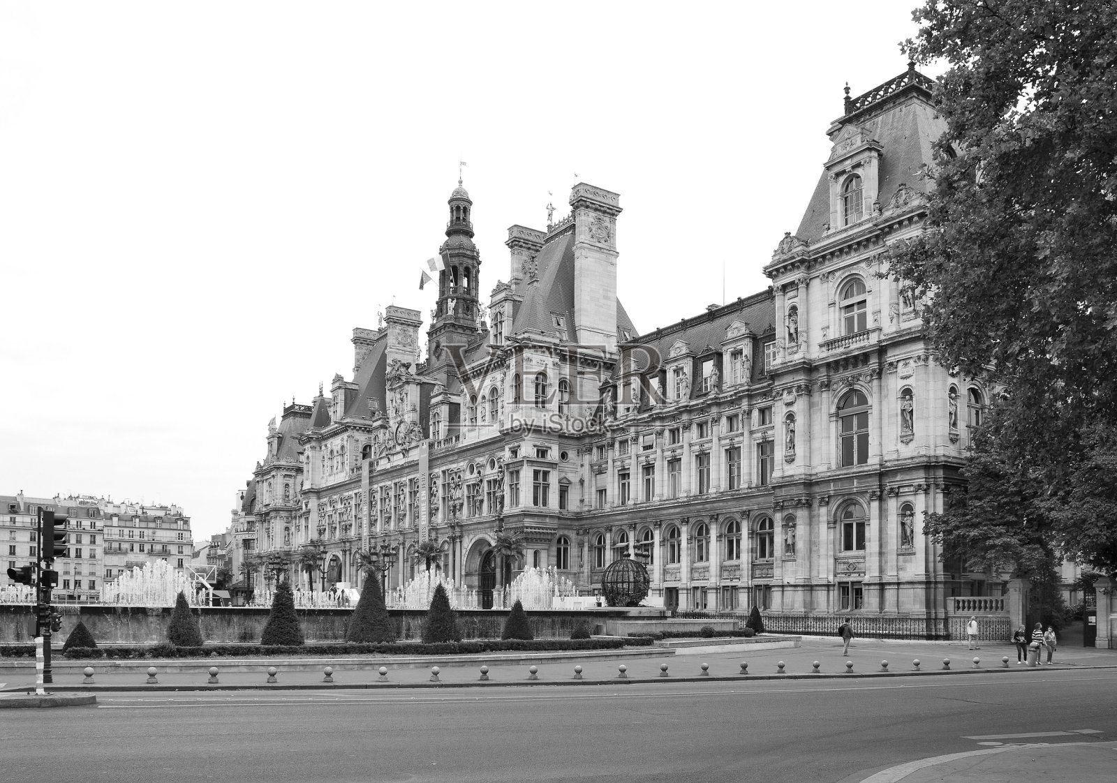 法国巴黎的维尔酒店照片摄影图片