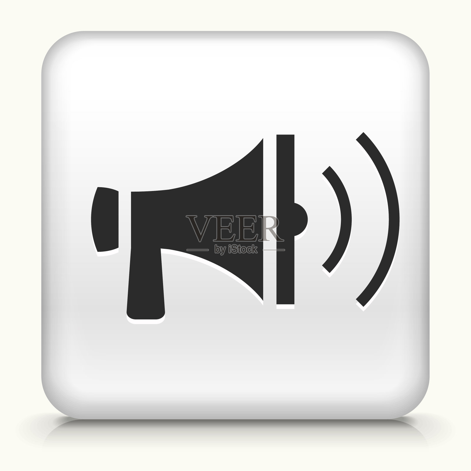 扩音器声波图标插画图片素材