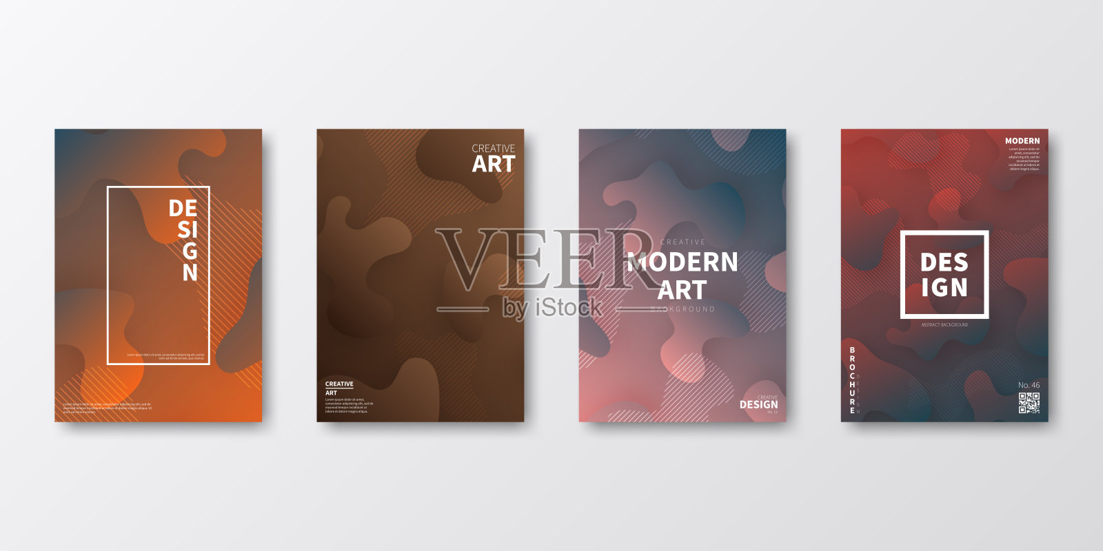 宣传册模板布局，封面设计，商业年度报告，传单，杂志设计模板素材