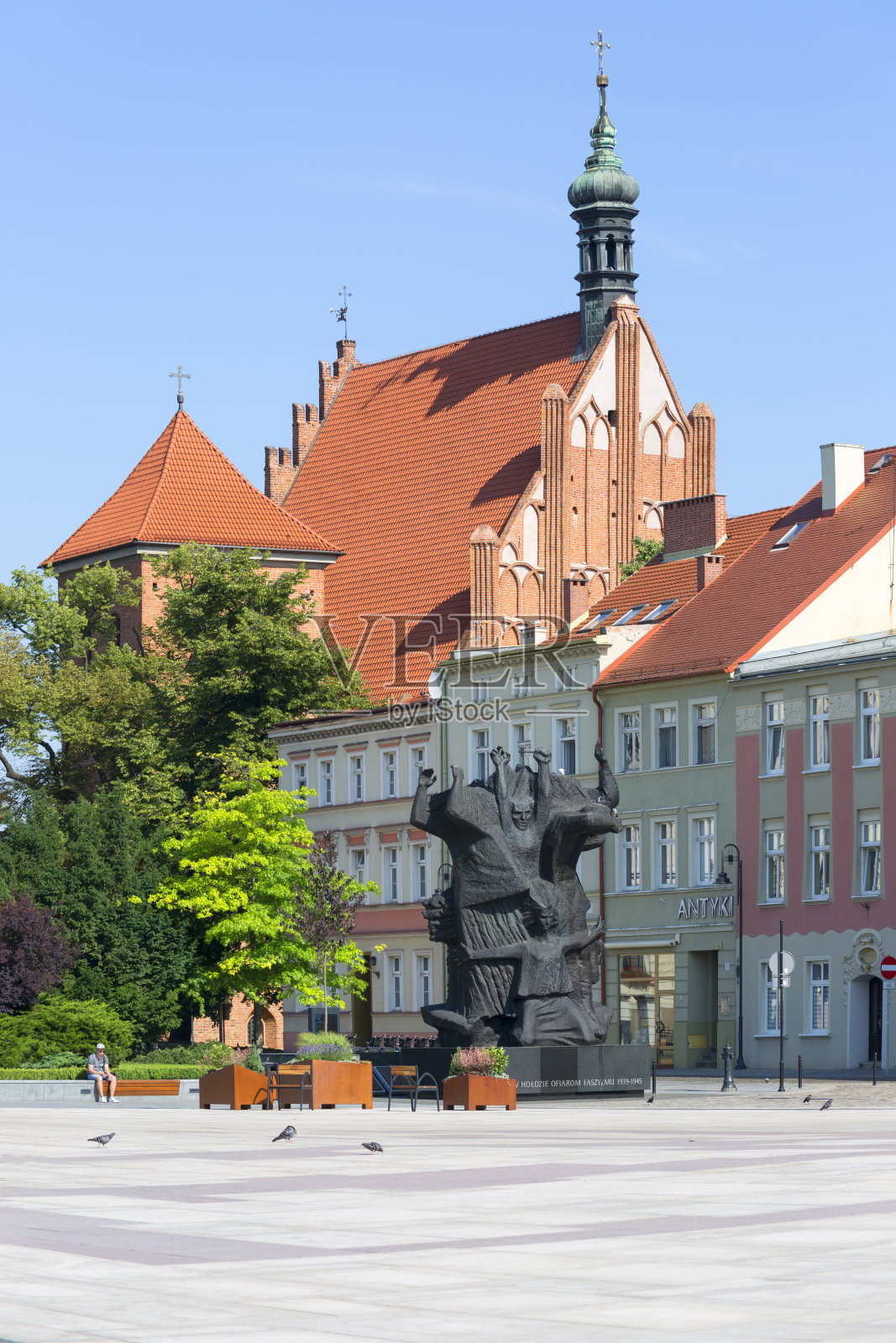比德哥什地区的斗争和殉难纪念碑,位于旧市场广场,比德哥什大教堂,波兰照片摄影图片