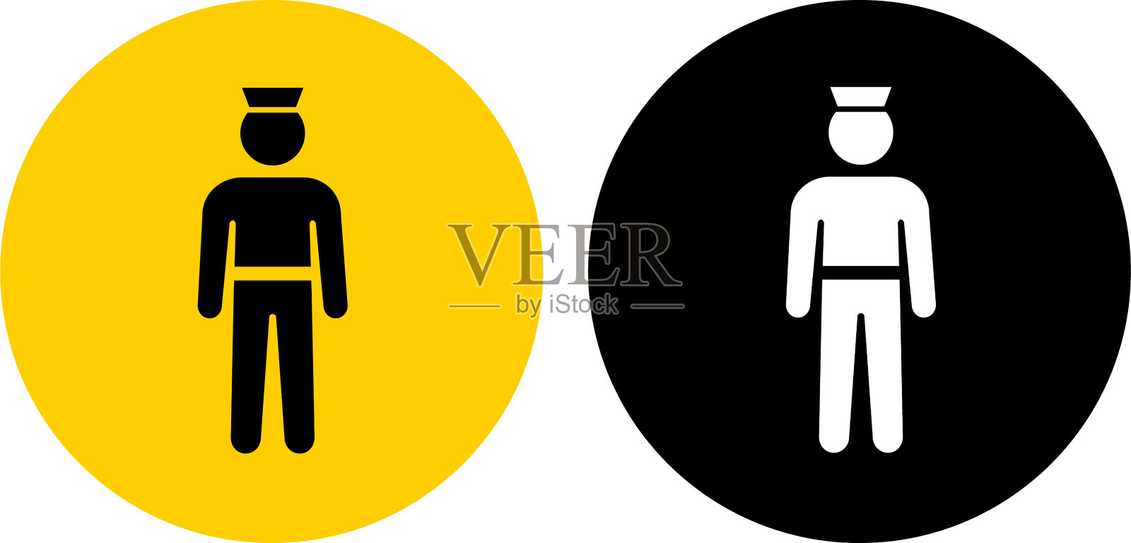 警察男人图标设计元素图片