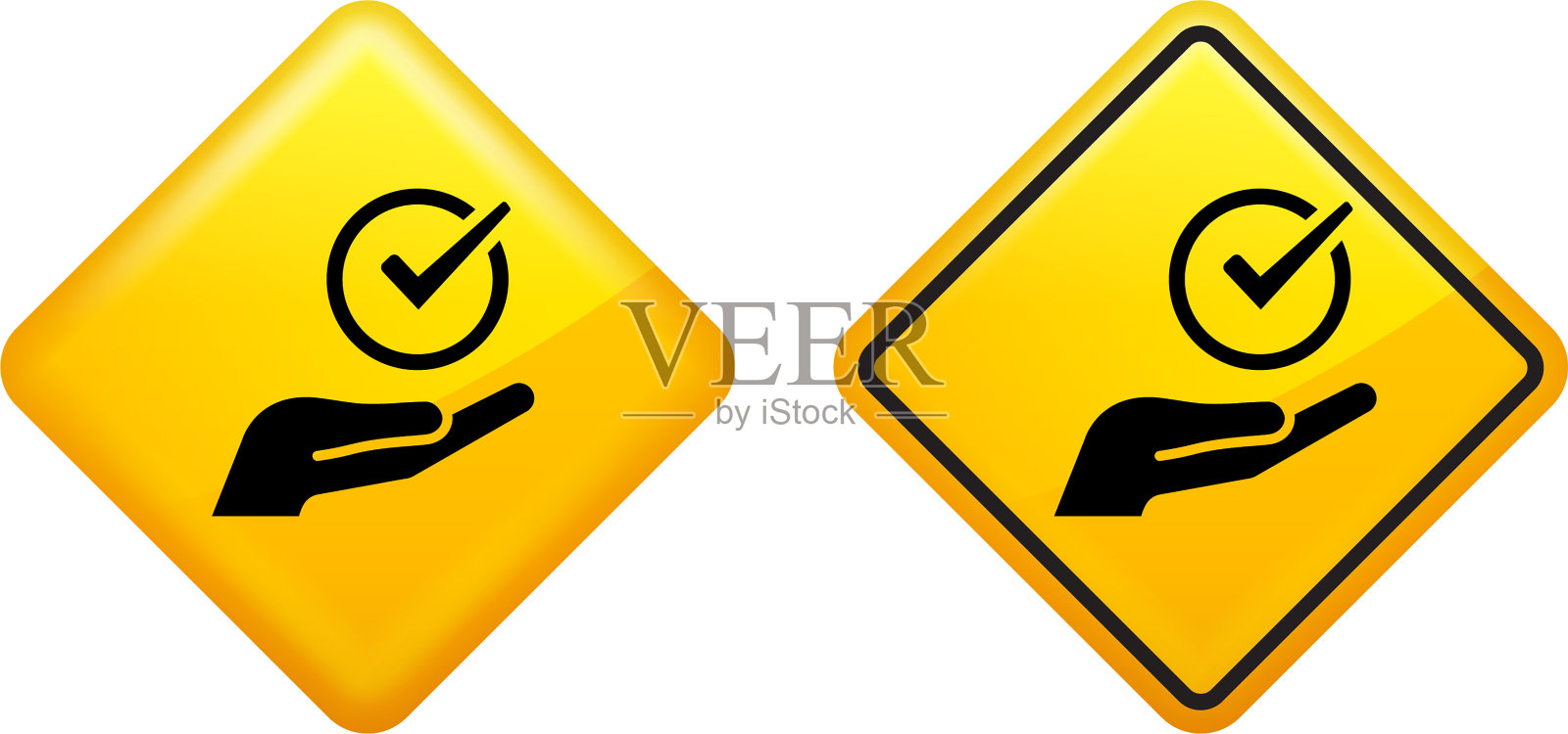 选中标记图标插画图片素材