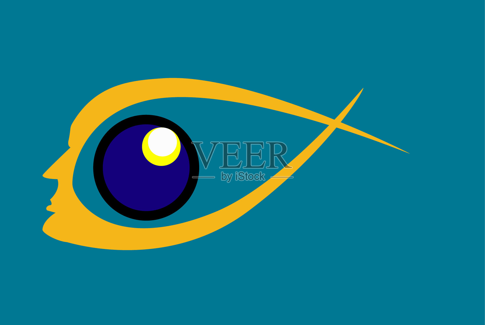 人类的眼睛,插画图片素材