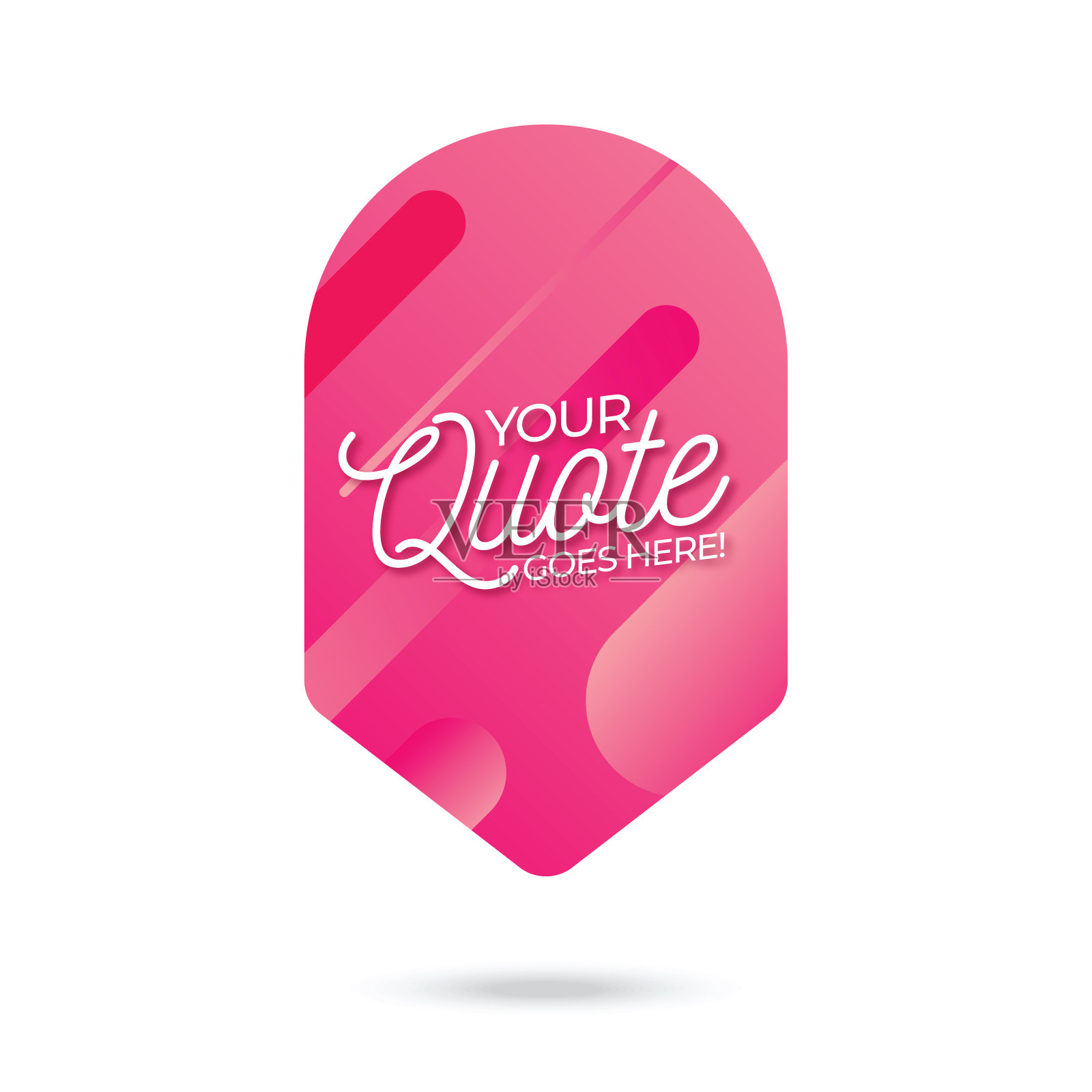 矢量报价模板时髦的风格股票插图插画图片素材