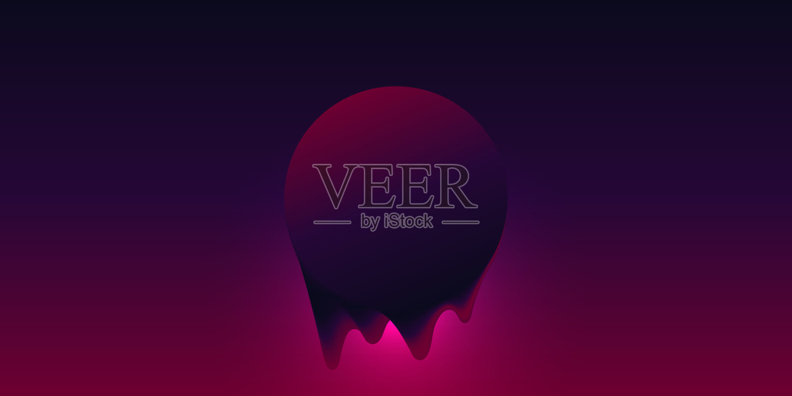 抽象设计-紫色液体形状-时尚背景插画图片素材