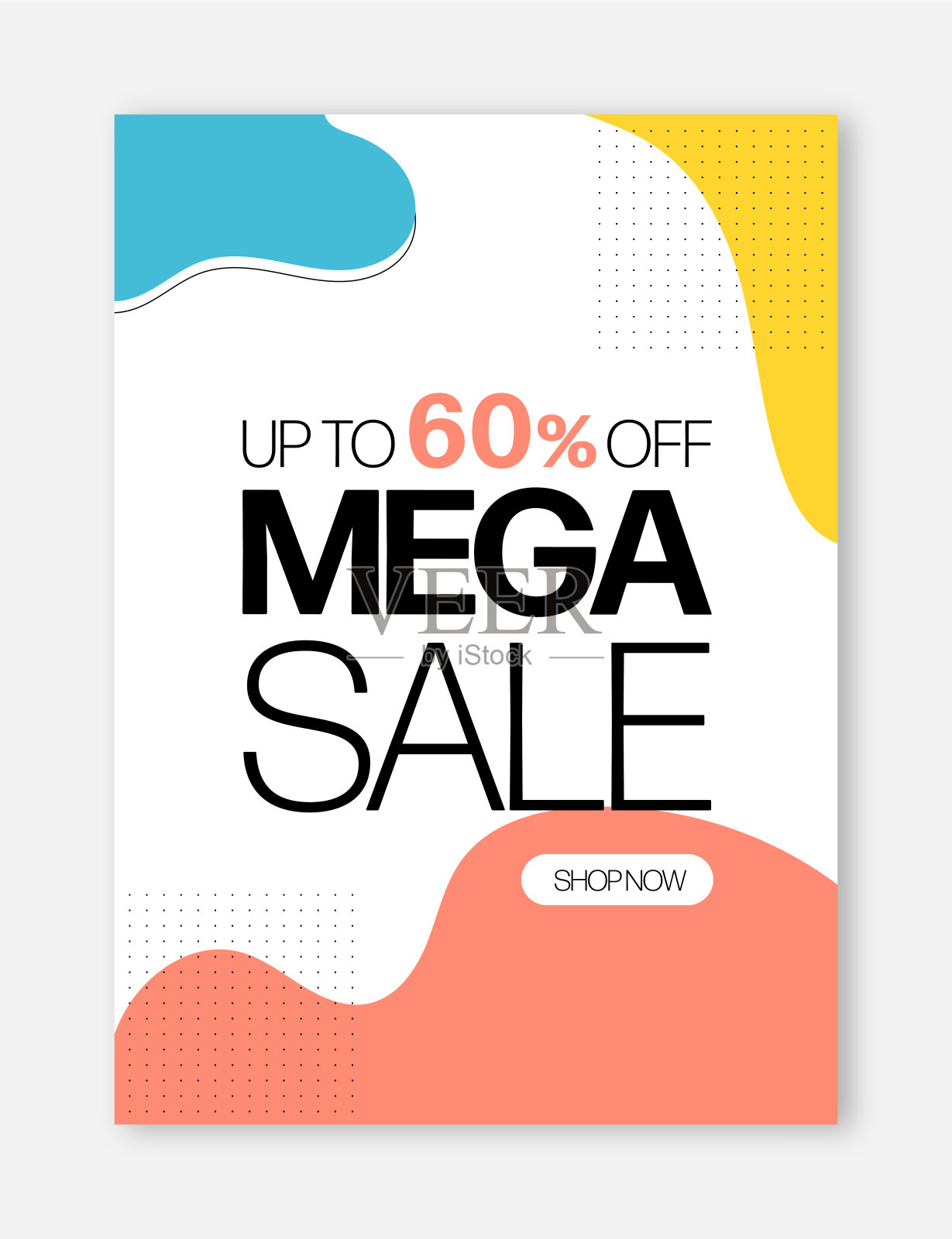 销售横幅模板设计。特别提供旗帜矢量插图。插画图片素材