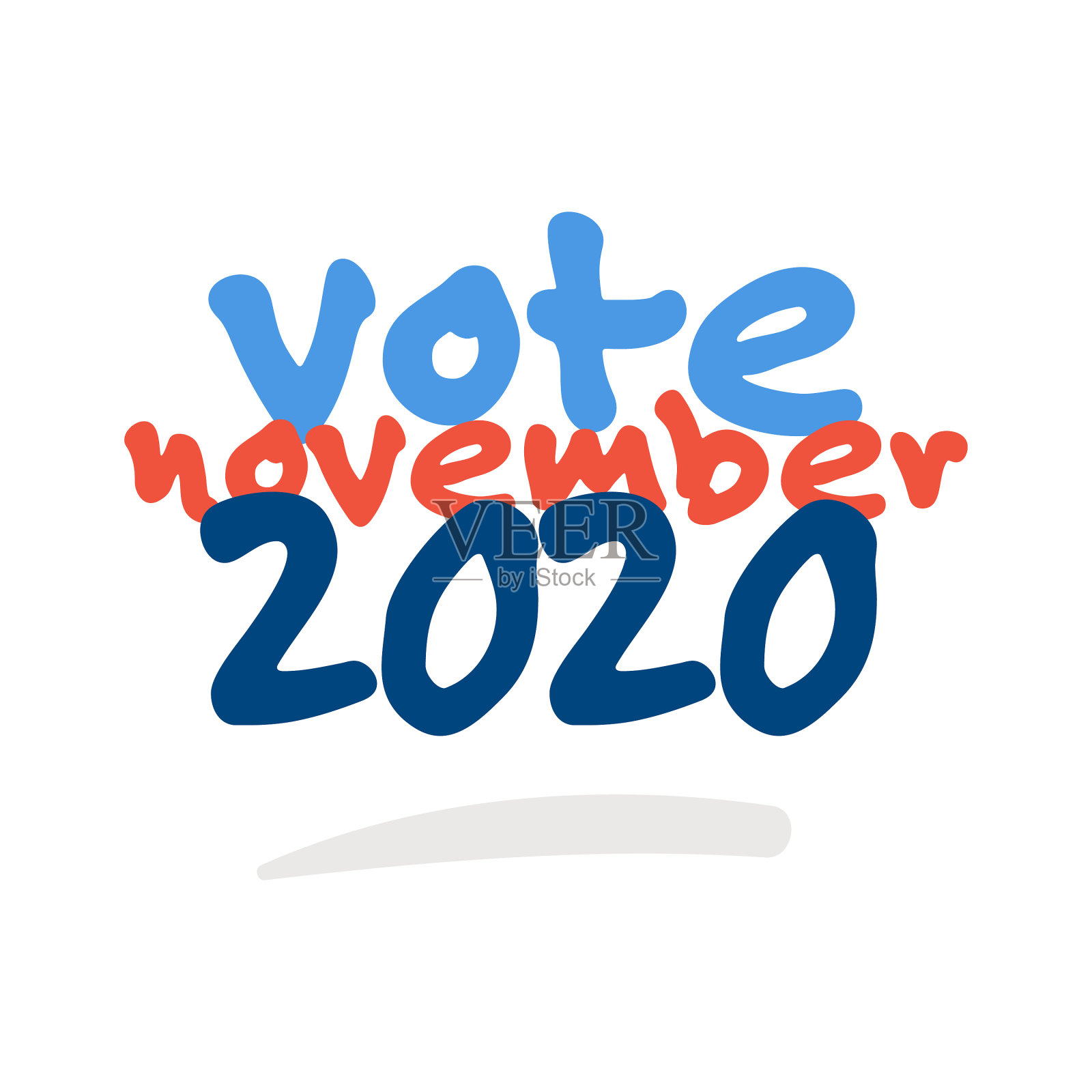 美国国旗和色彩设计元素插画图片素材