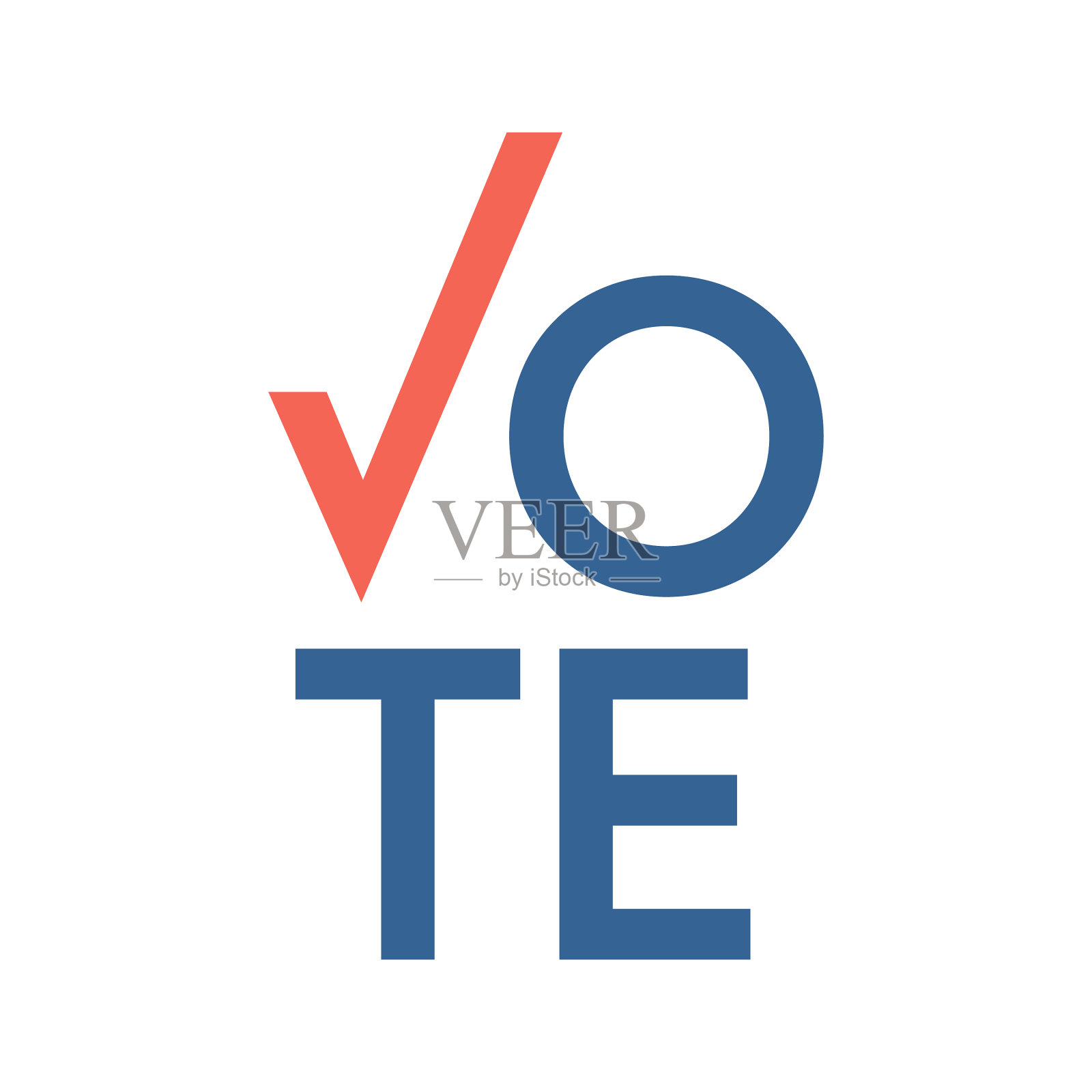 美国国旗和色彩设计元素插画图片素材