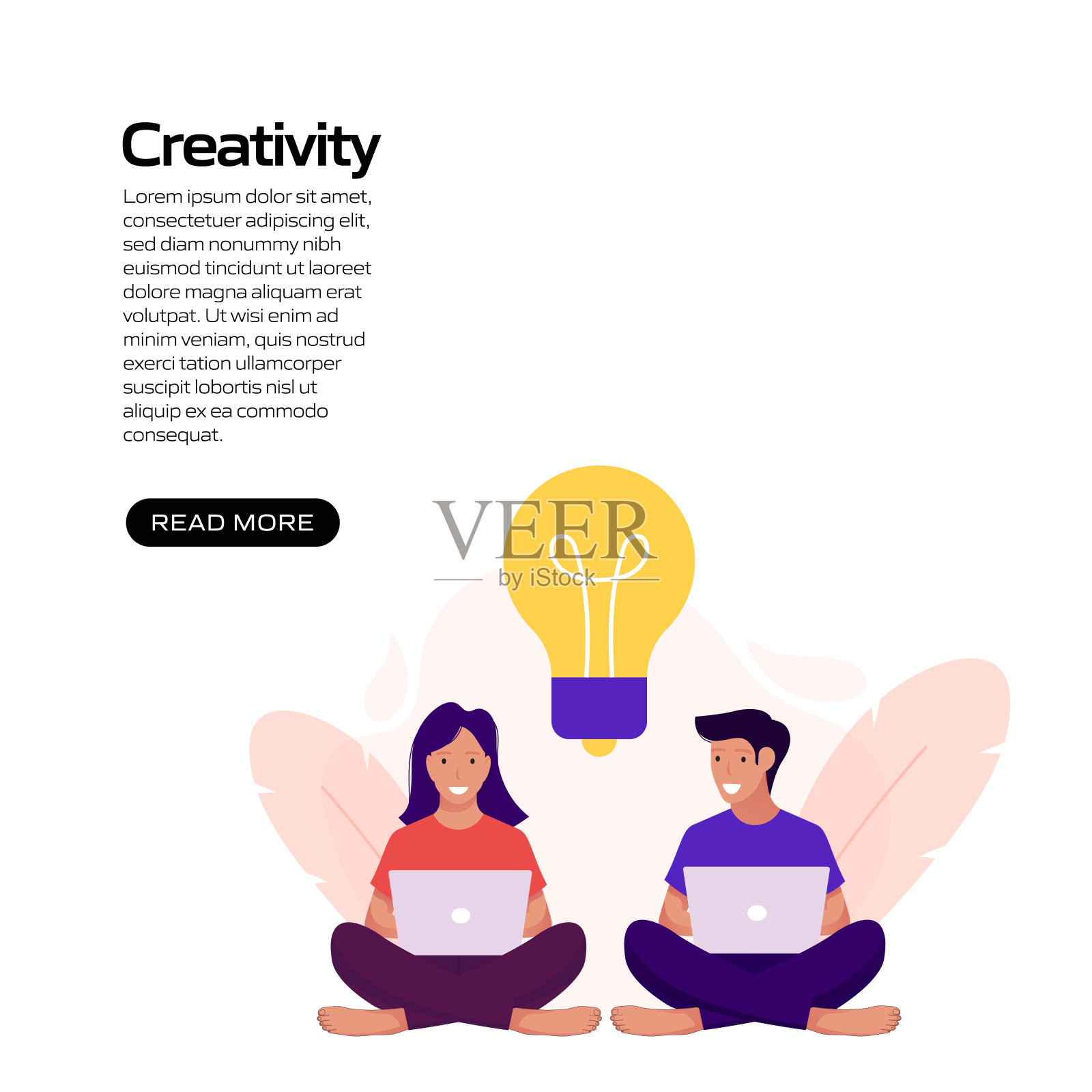 创意概念矢量插图网站横幅，广告和营销材料，在线广告，商业演示等。插画图片素材