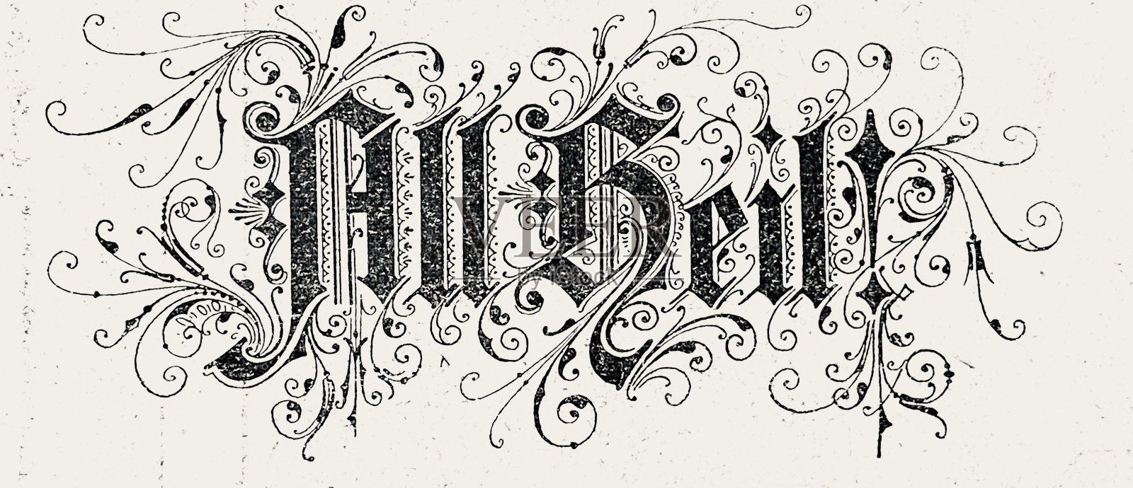 都是好兆头，德语插画图片素材