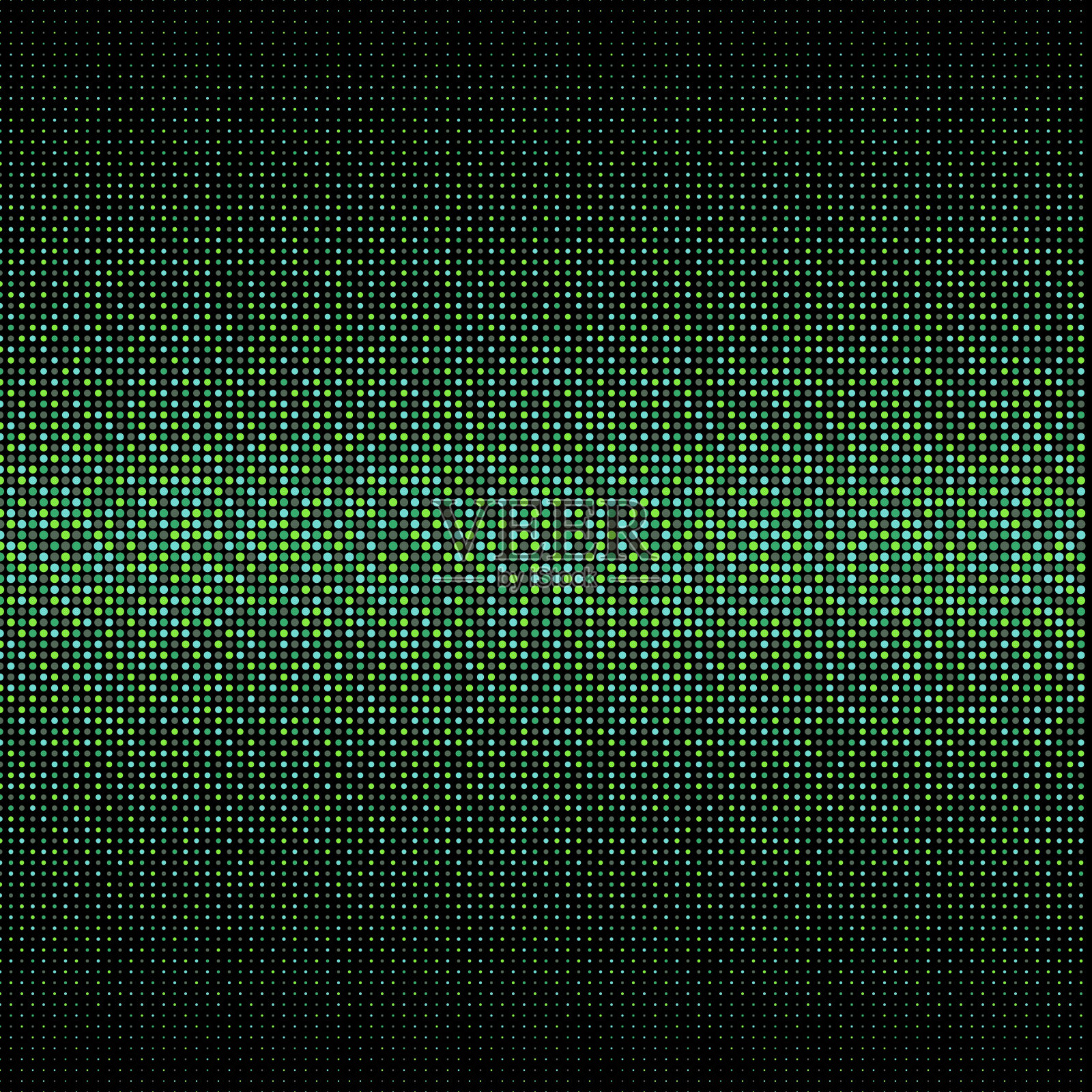 圆形形状的均匀间隔，但缩放取决于垂直位置。颜色单独设置。插画图片素材