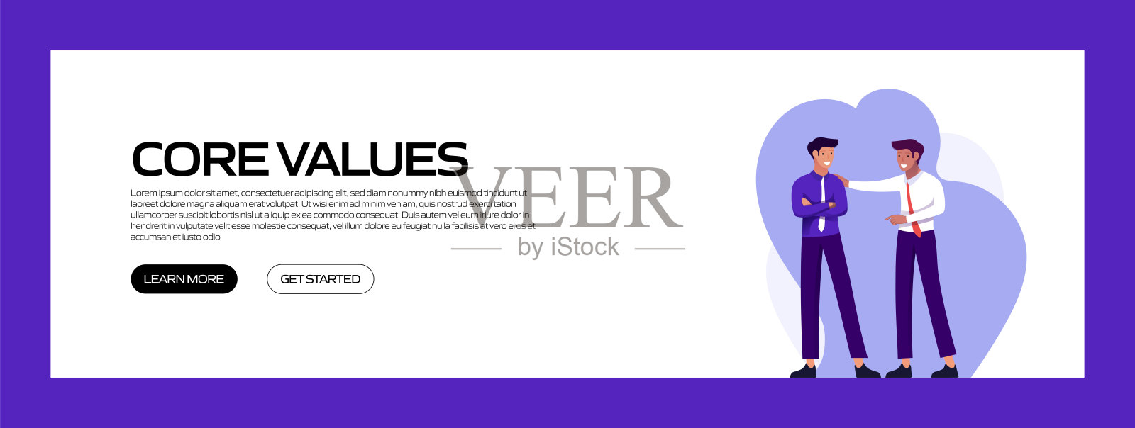 核心价值概念矢量插图网站横幅，广告和营销材料，在线广告，业务演示等。插画图片素材