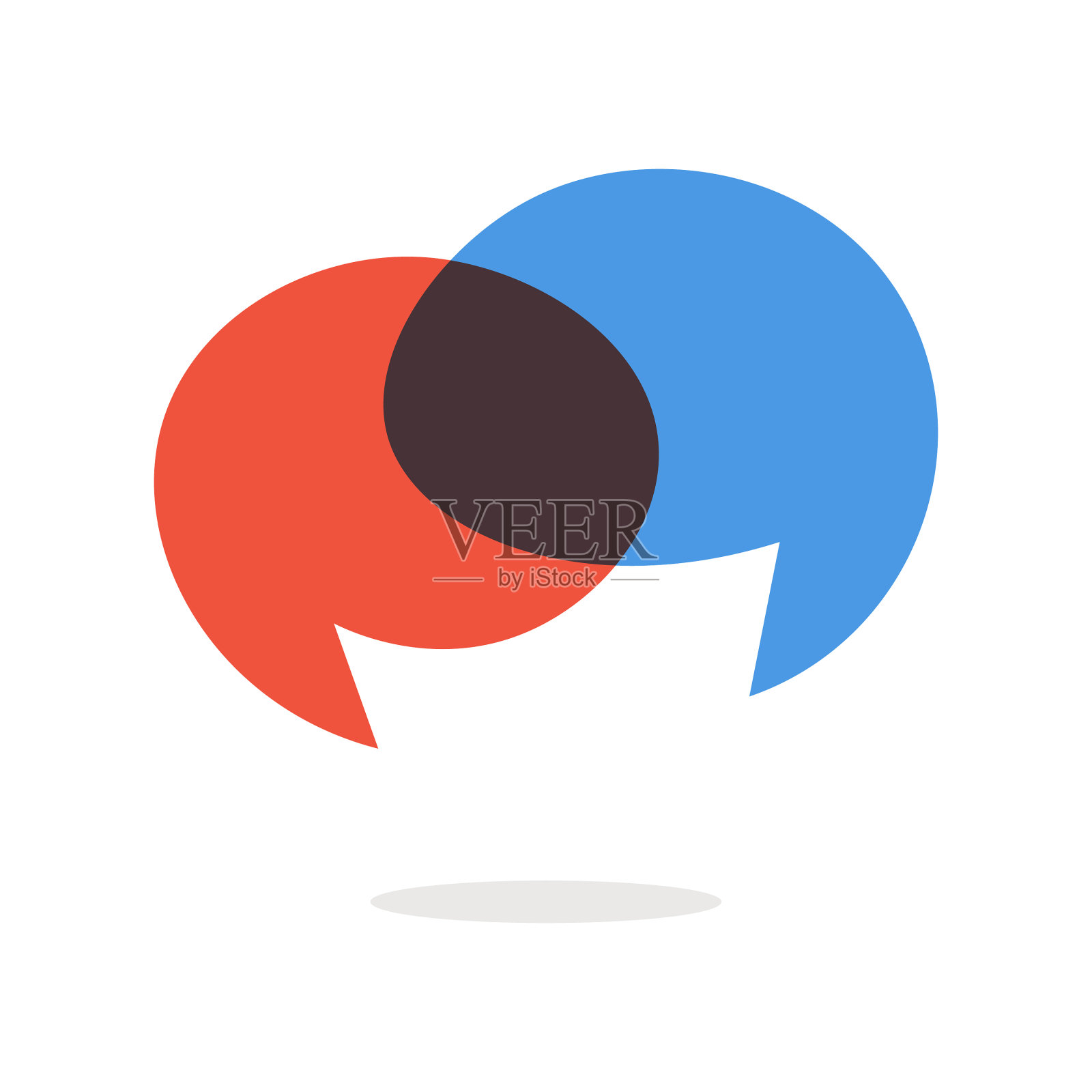 美国总统选举辩论概念设计插画图片素材