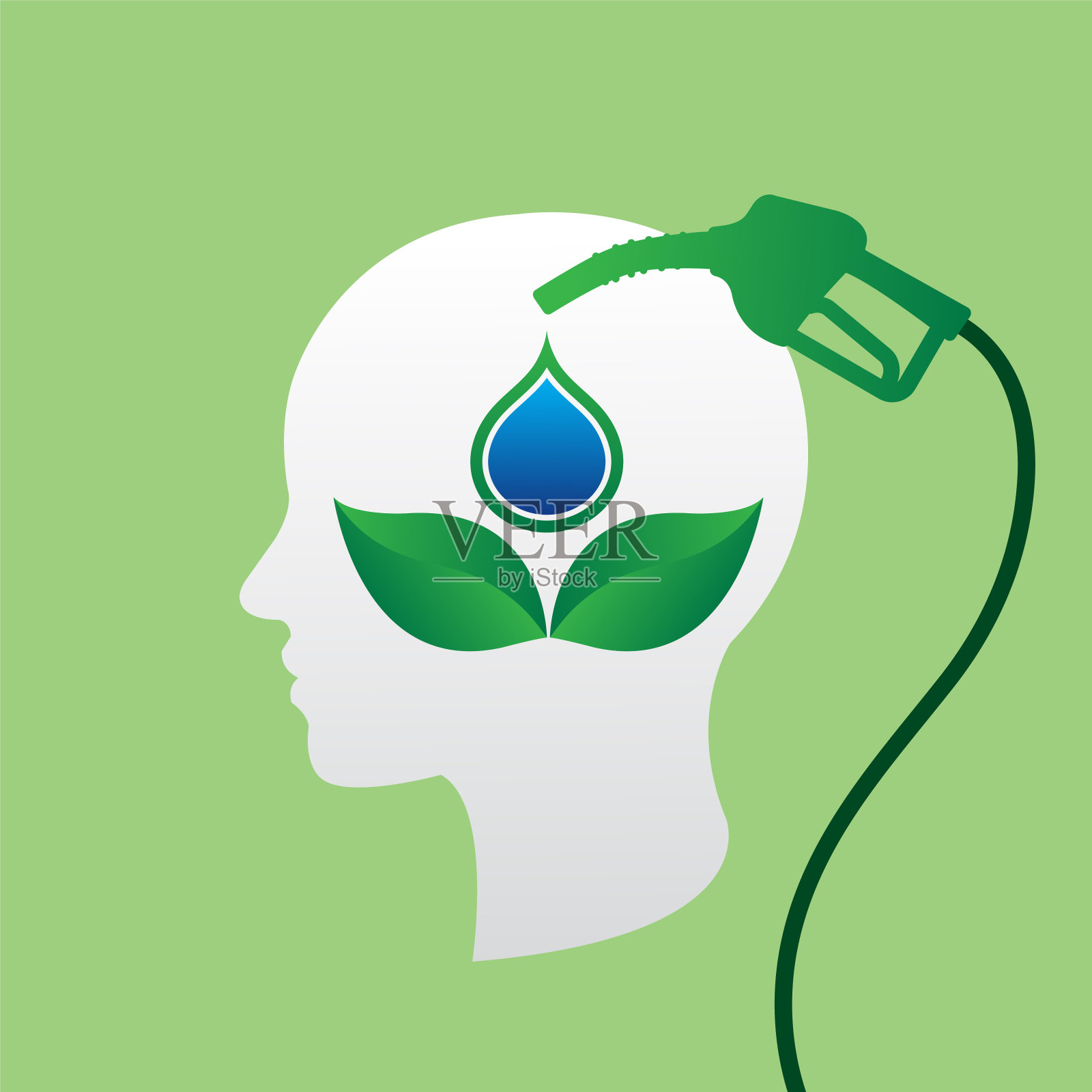 自然能源的概念插画图片素材