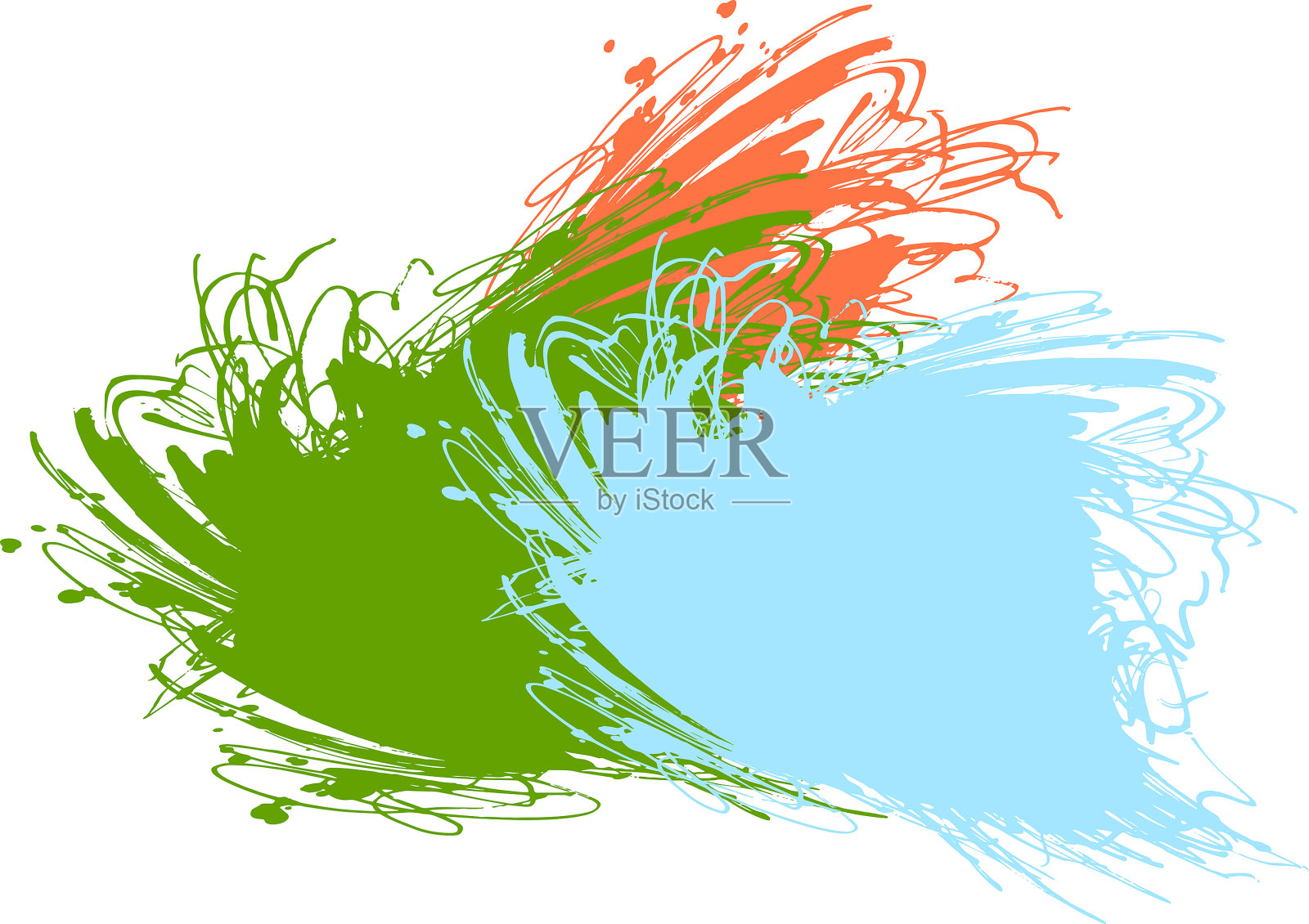 油漆溅插画图片素材