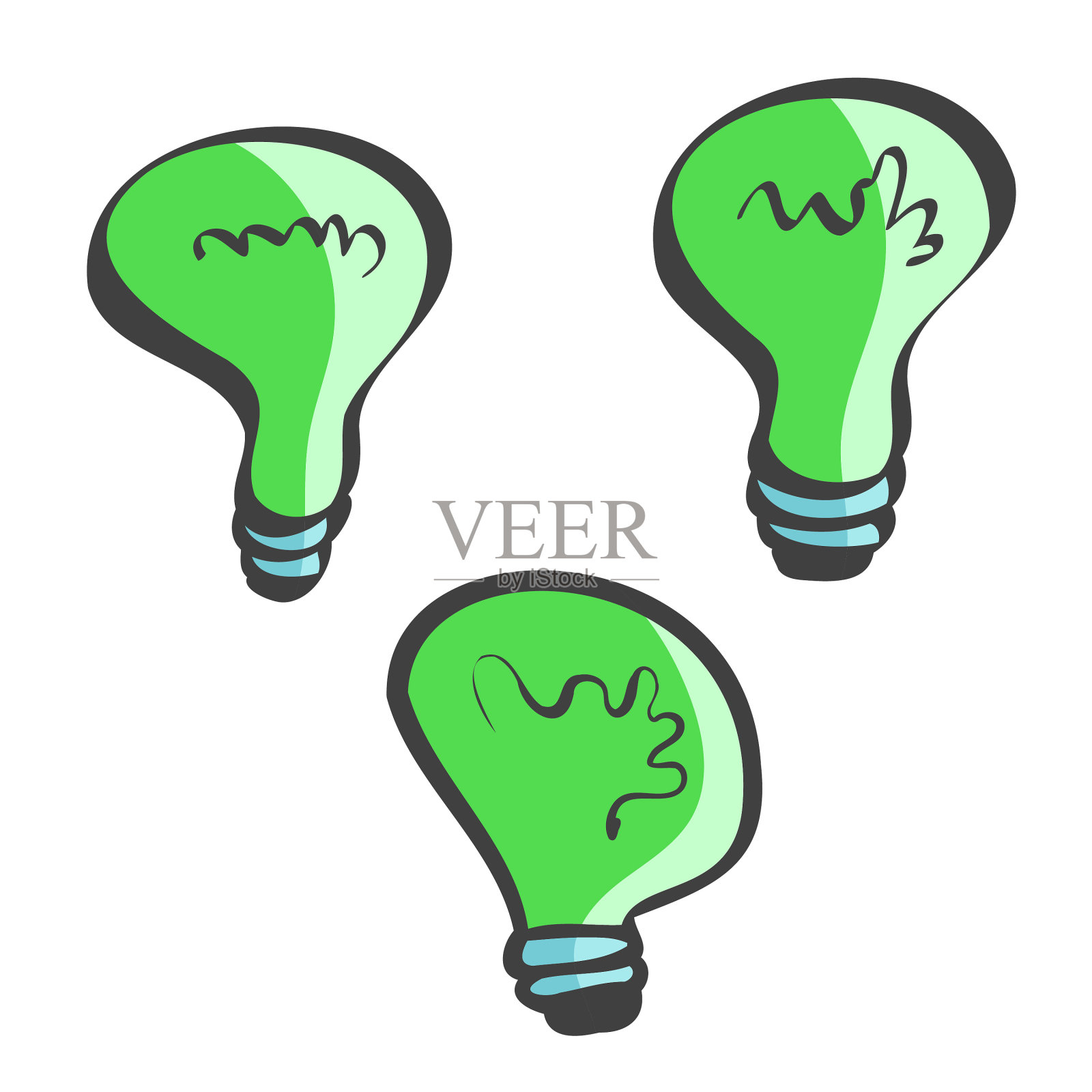 灯泡卡通插图插画图片素材