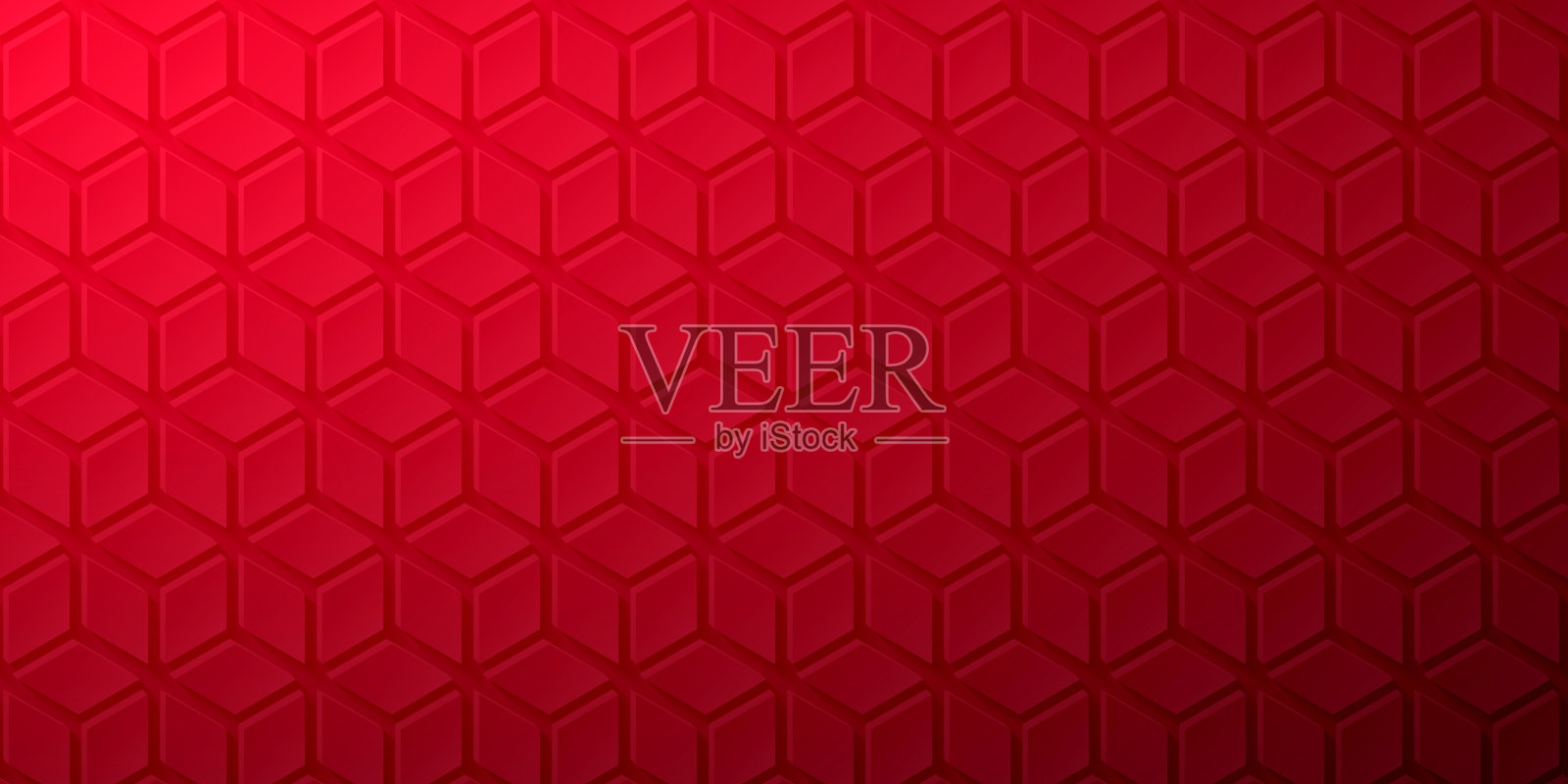 抽象红色背景-几何纹理插画图片素材