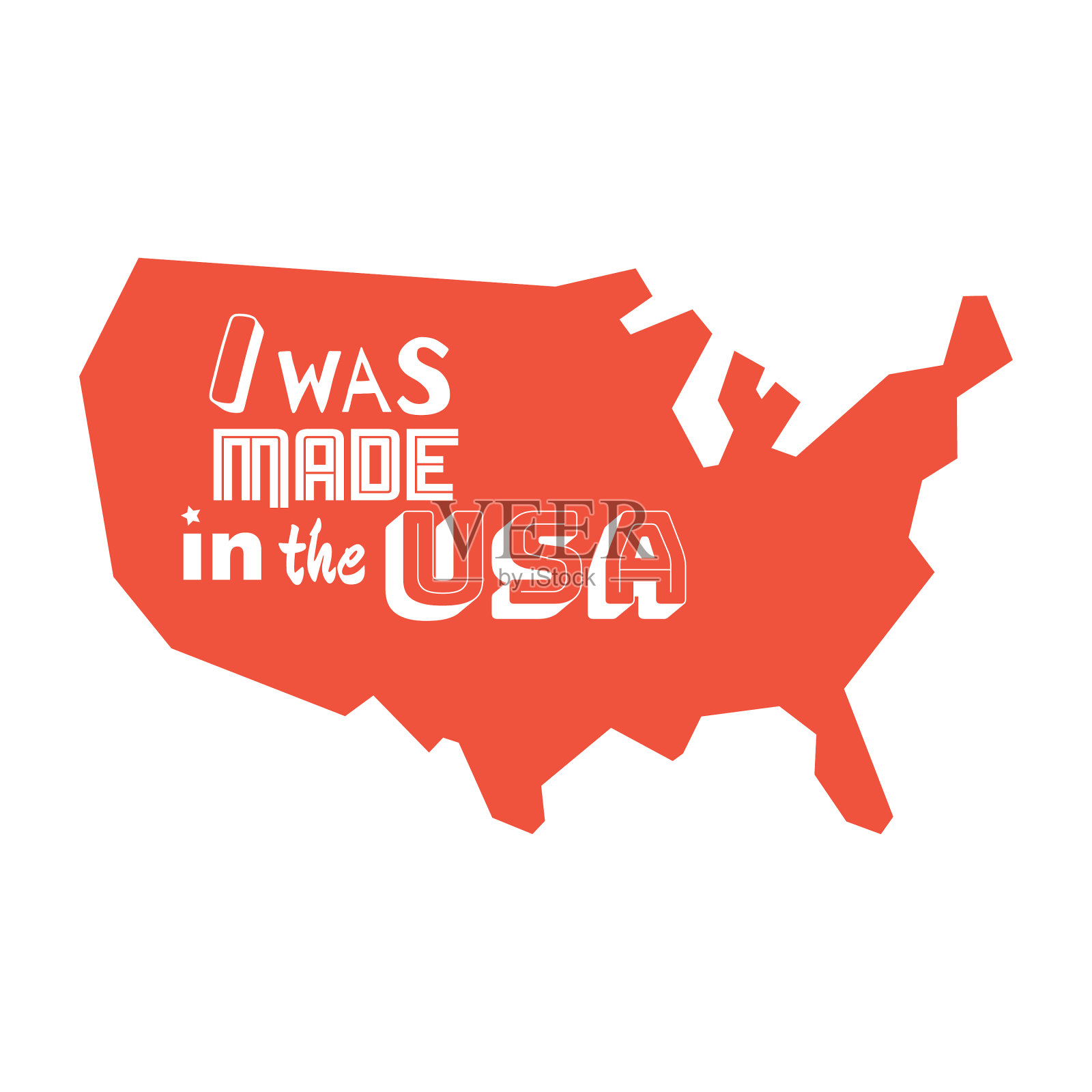 美国地图插画图片素材