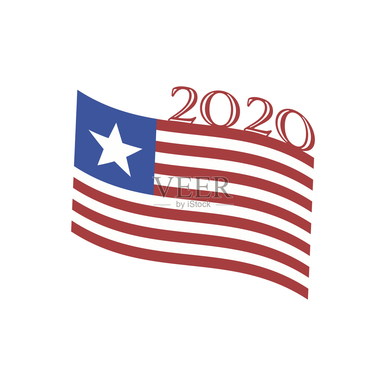 美国2020年大选设计元素插画图片素材