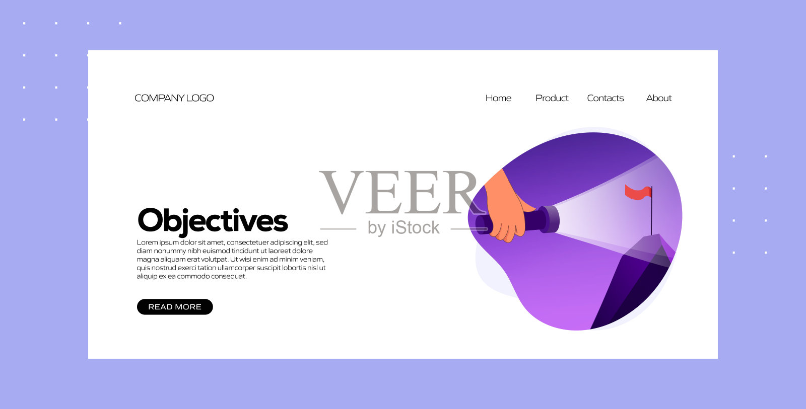 商业概念矢量插图的着陆页模板，网站横幅，广告和营销材料，在线广告，业务演示等。插画图片素材