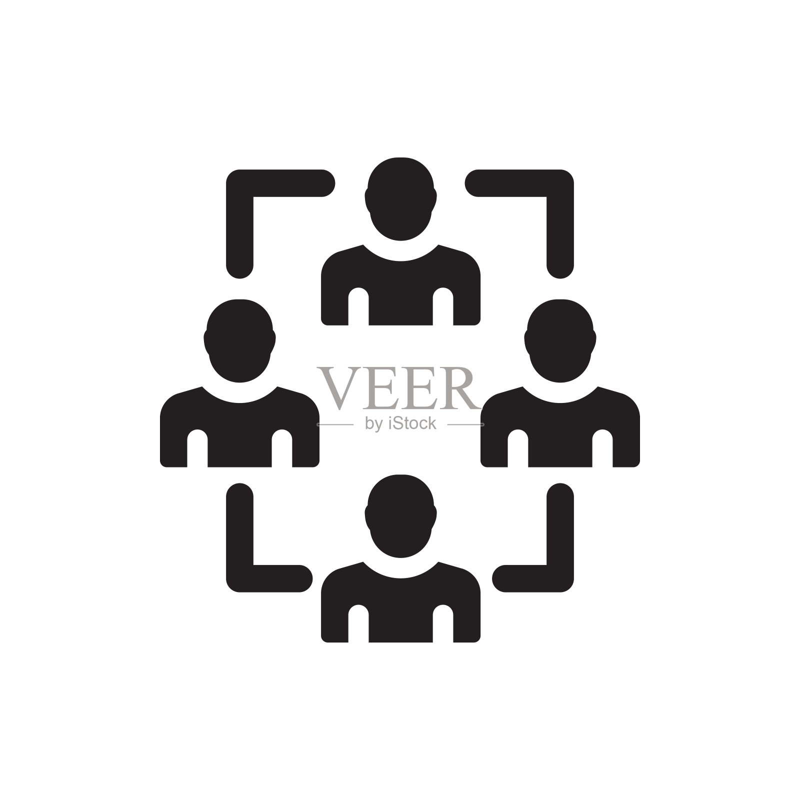 层次图标，矢量符号插图。设计元素图片