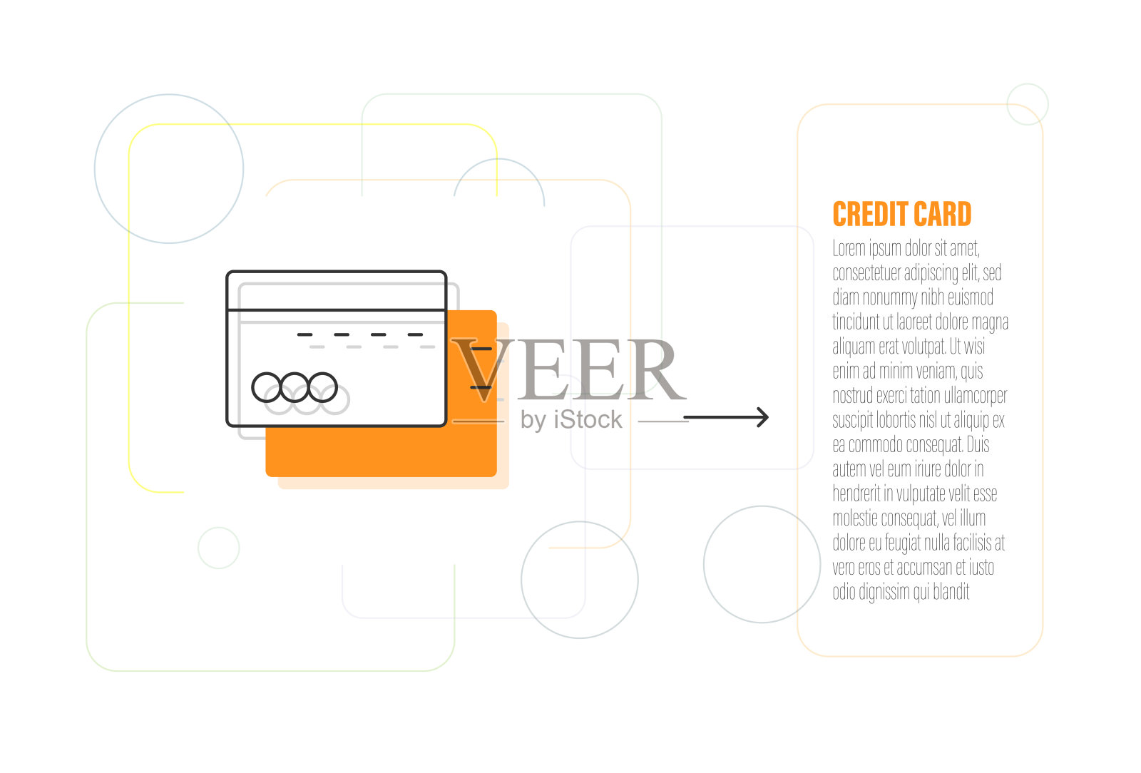 信用卡线图标设计插画图片素材