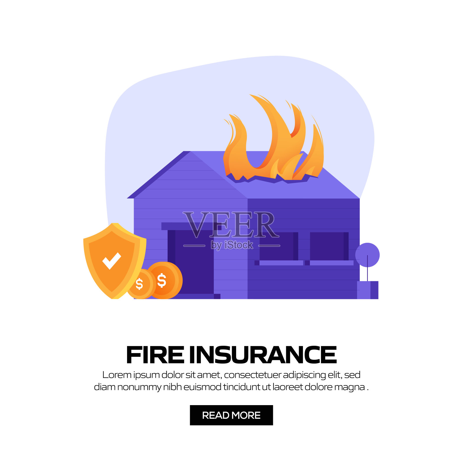 火险概念矢量插图网站横幅，广告和营销材料，在线广告，社交媒体营销等。插画图片素材