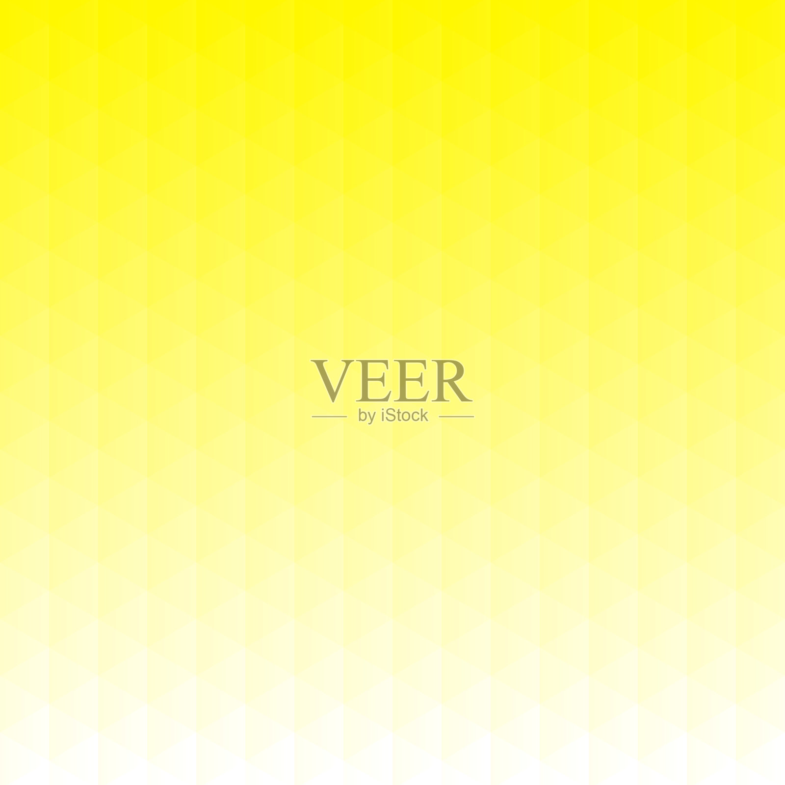 抽象几何背景-马赛克三角形图案-黄色梯度插画图片素材