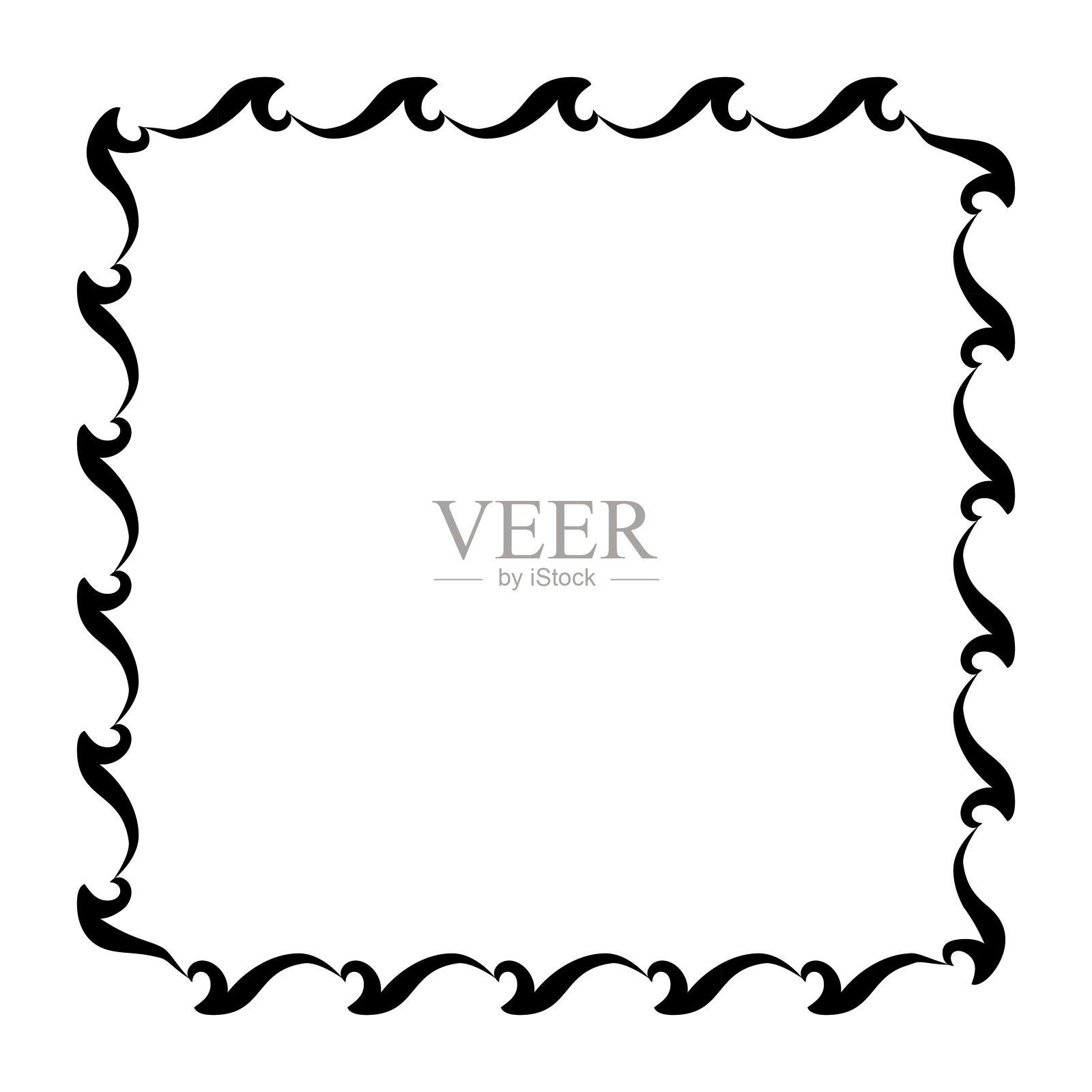 花卉边-广场01 02A插画图片素材