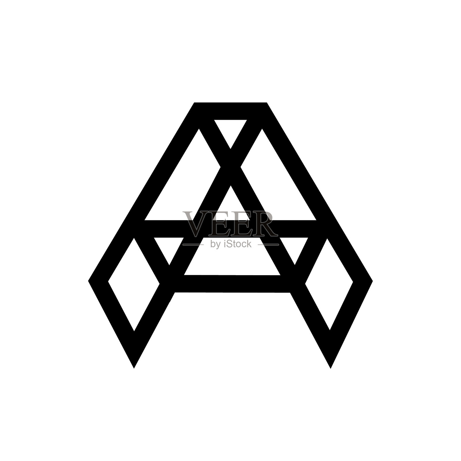 A Logo风格形状设计元素图片