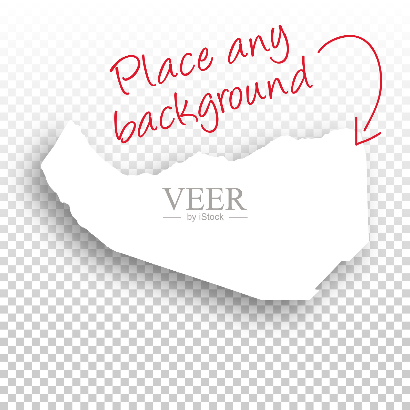 索马里兰地图设计-空白背景插画图片素材