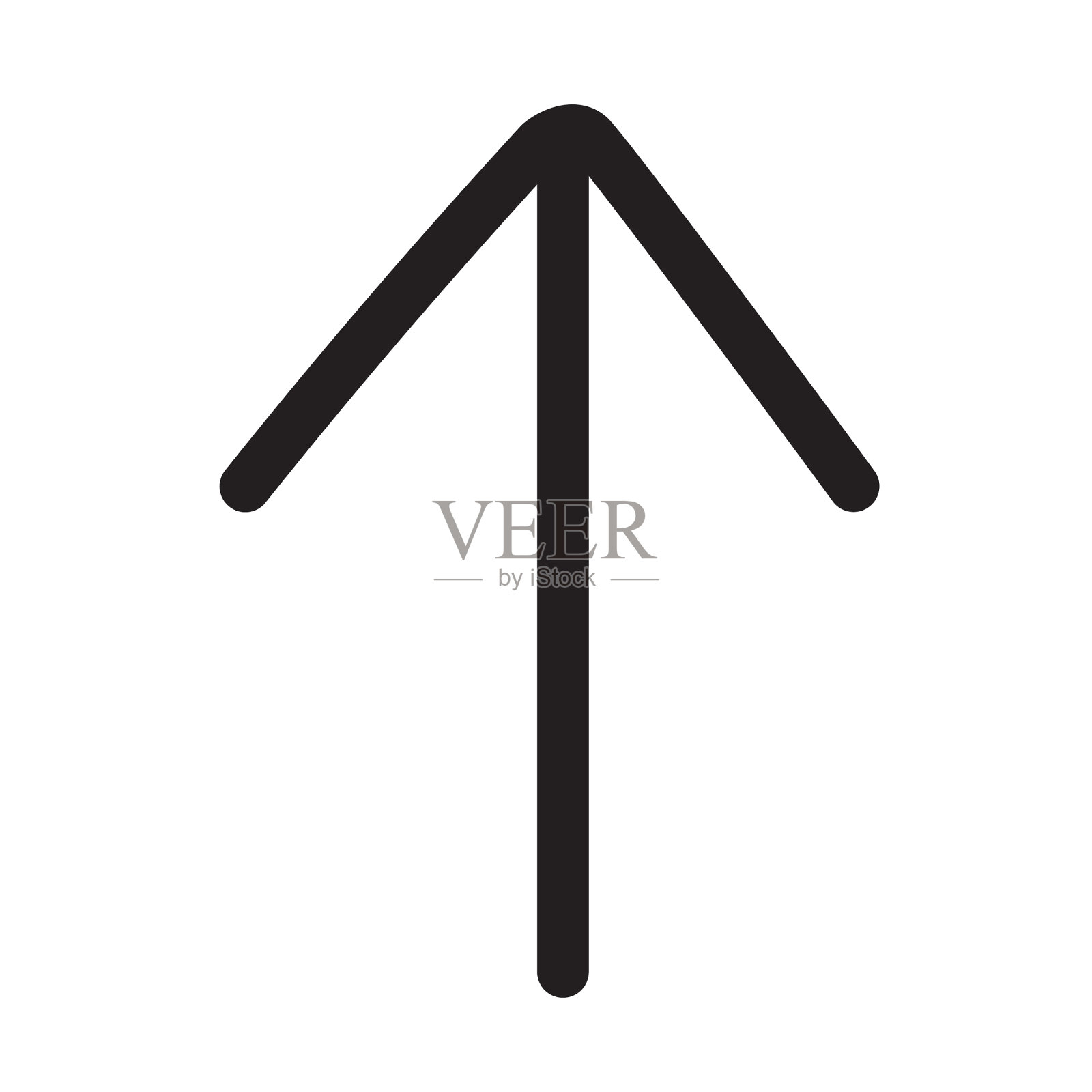 现代用户媒体界面方向箭头图标概念细线样式-可编辑的笔触设计元素图片