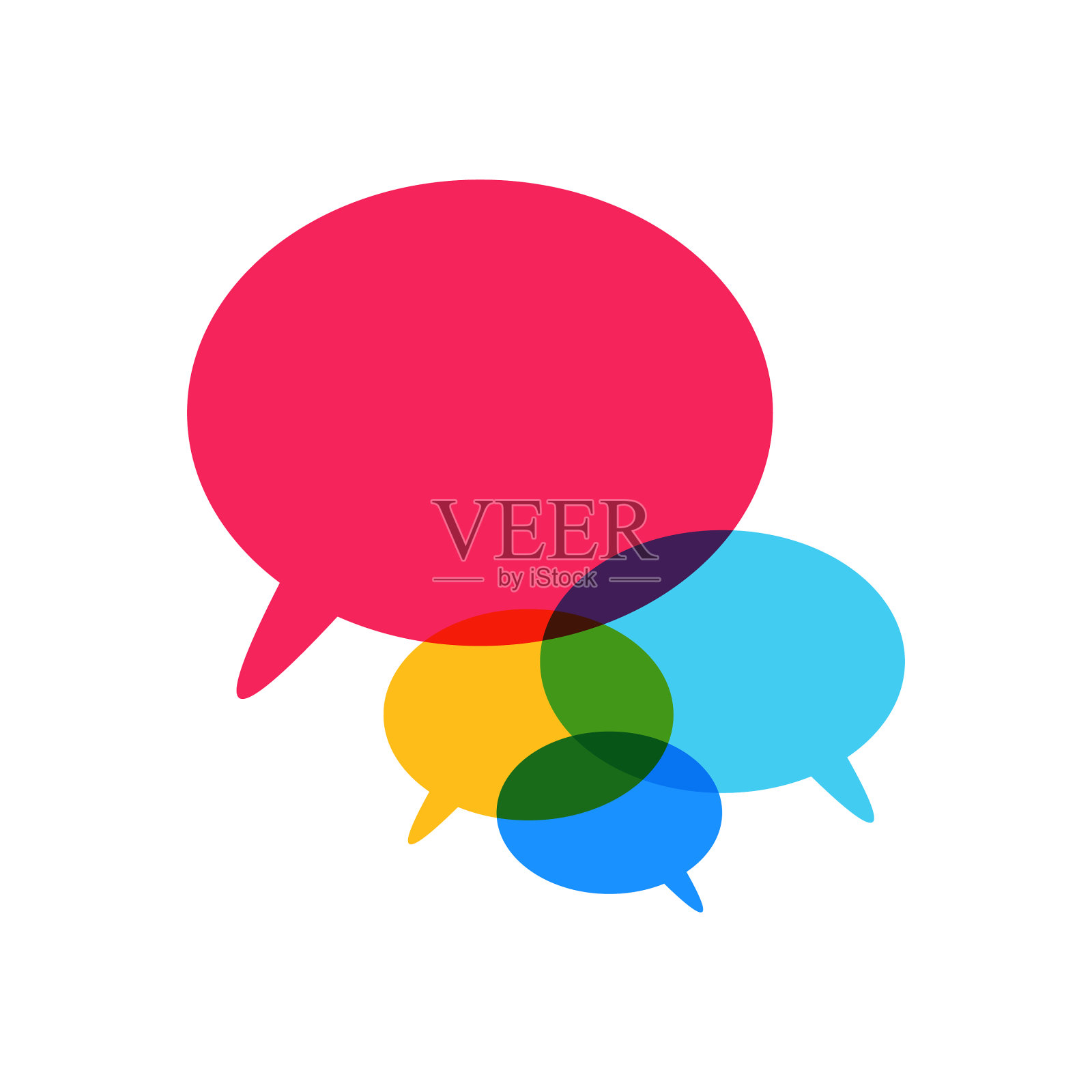 言语和思想的泡沫插画图片素材