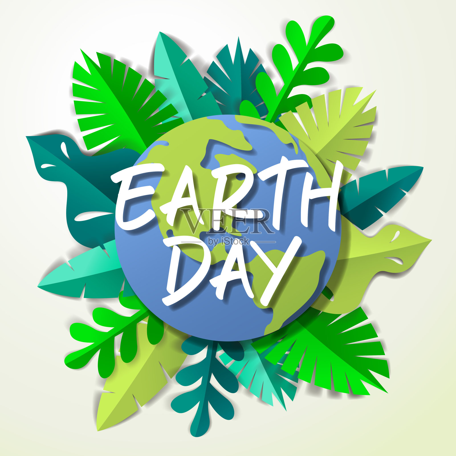 地球日离开和地球插画图片素材