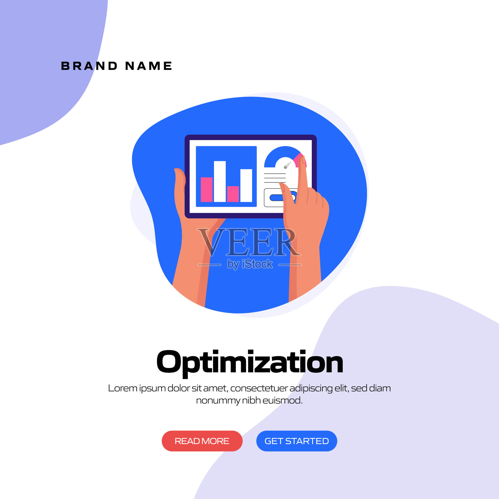 网站横幅、广告和营销材料、在线广告、商业演示等的优化概念矢量图插画图片素材