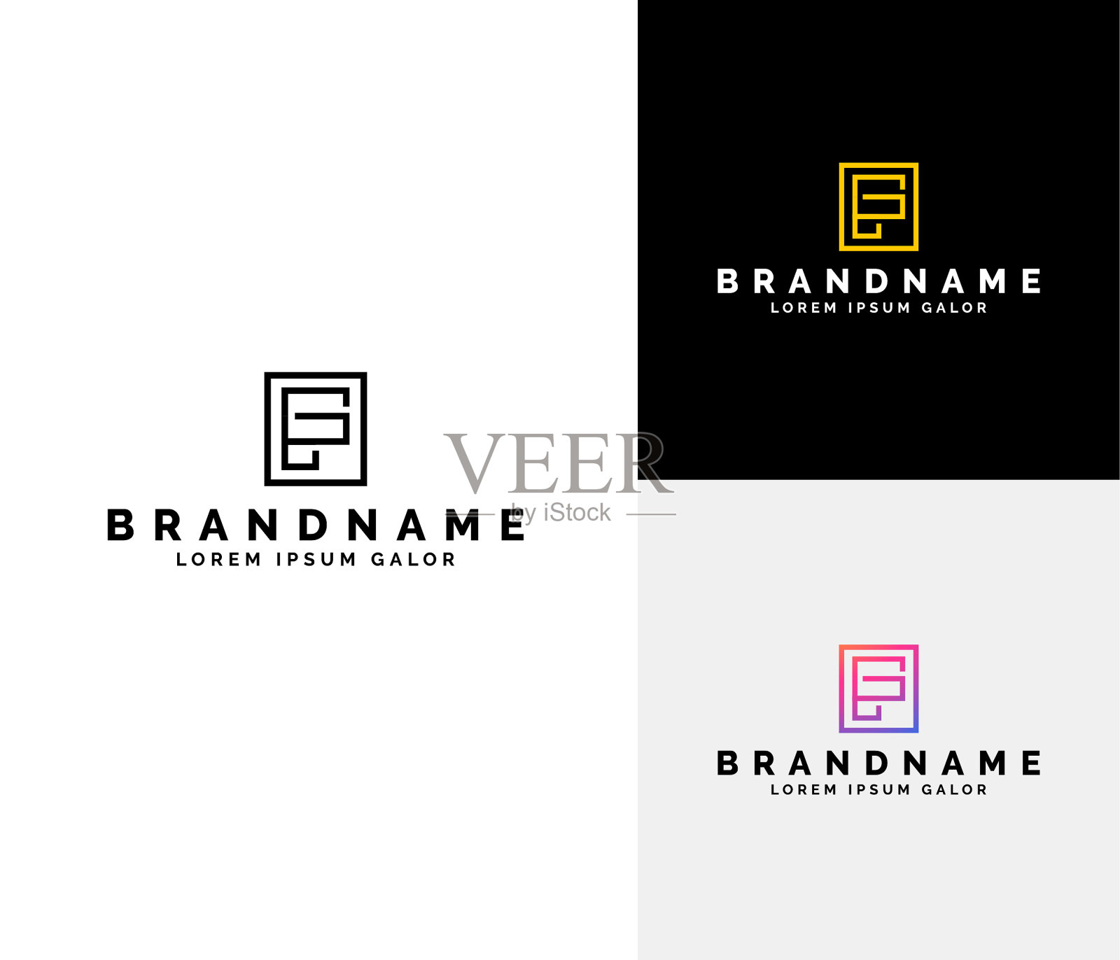 F标志设置插画图片素材