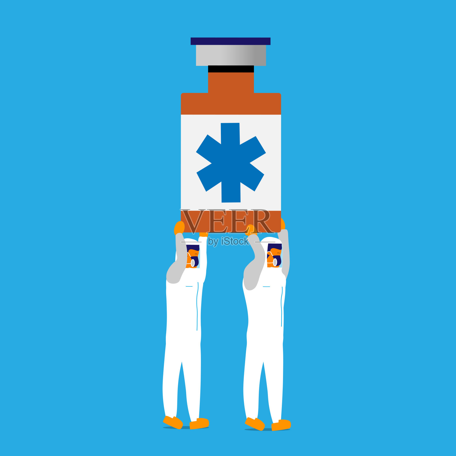 将疫苗插画图片素材