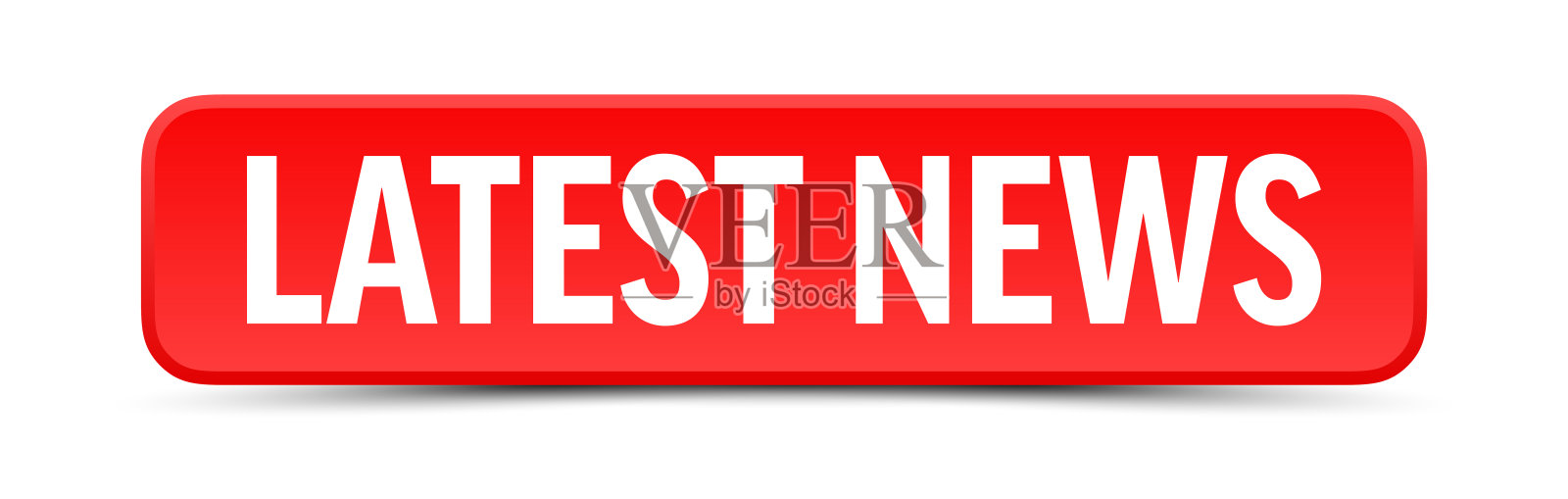 最新新闻-按钮，横幅，标签模板。向量股票插图插画图片素材