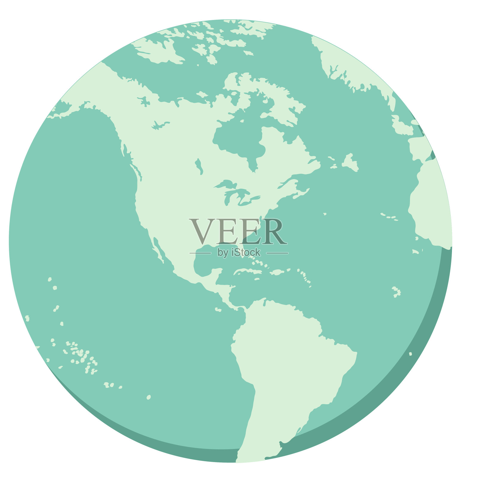 美国全球插画图片素材