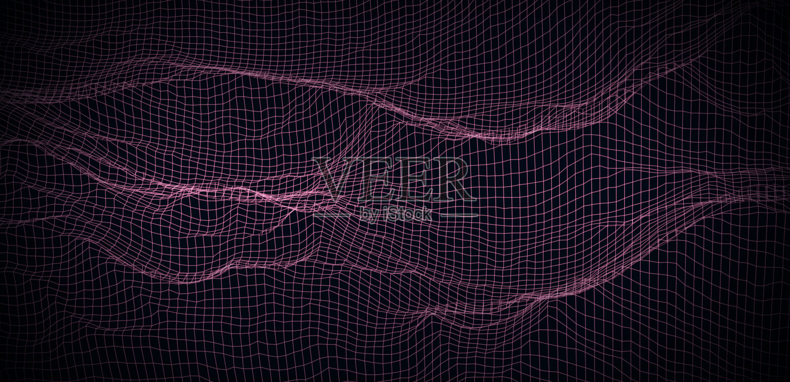 抽象的空背景。线框图说明。3 d网格设计插画图片素材