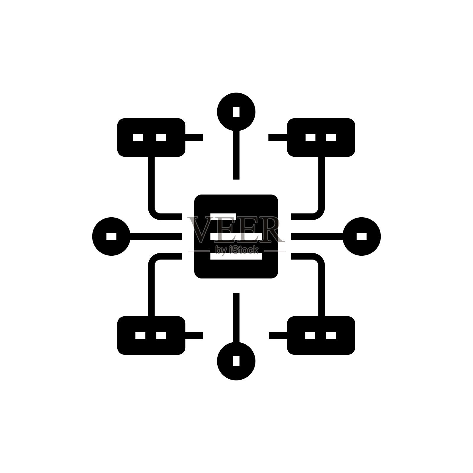 网站线框平面图标，平面插图符号设计插画图片素材