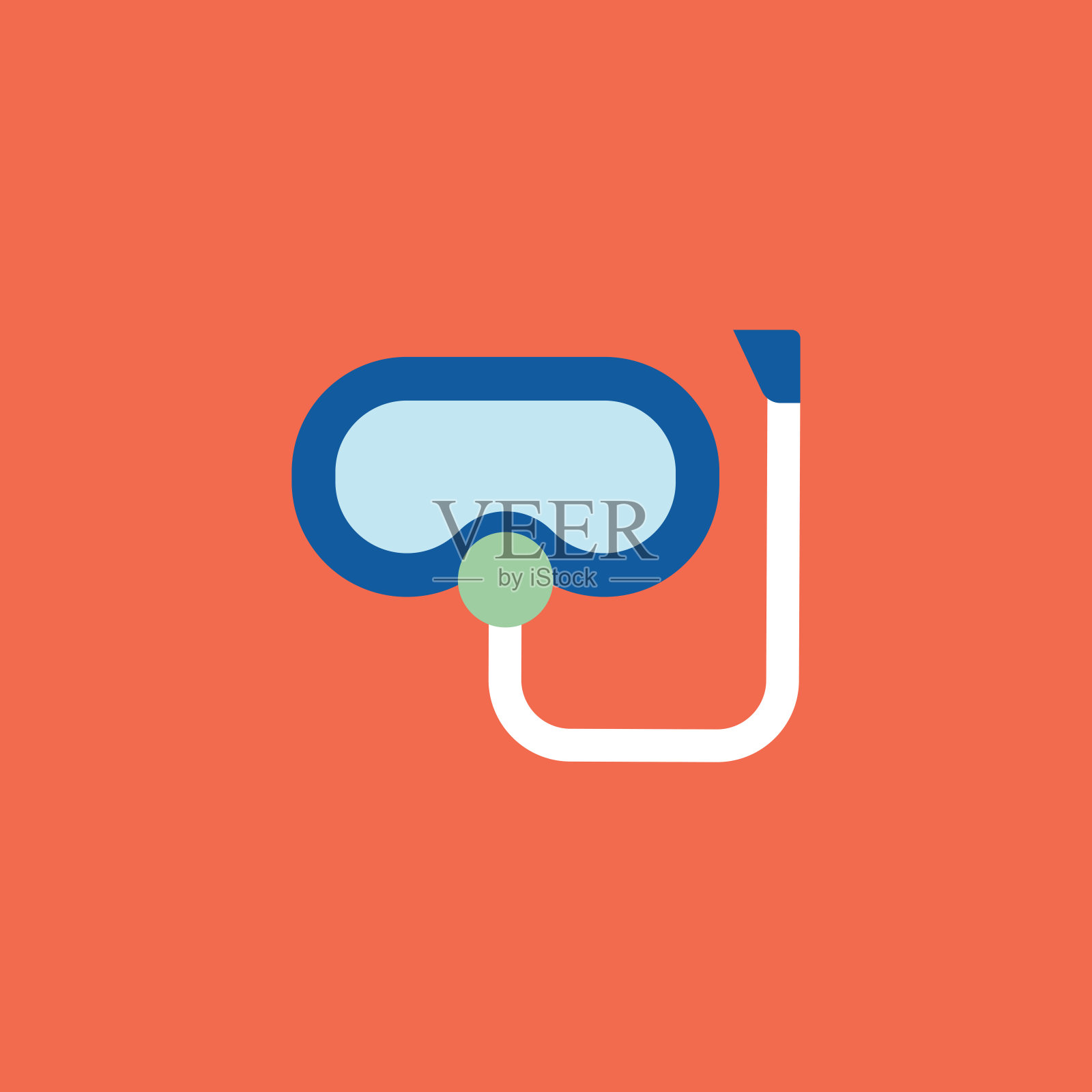 游泳的图标插画图片素材